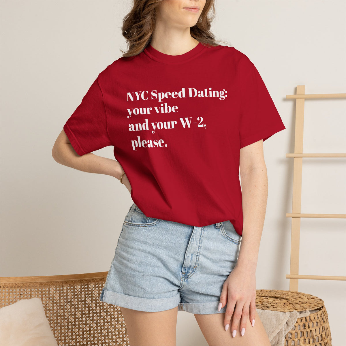 NYC Speed Dating - Your vibe and your W-2, please - Tee Shirt