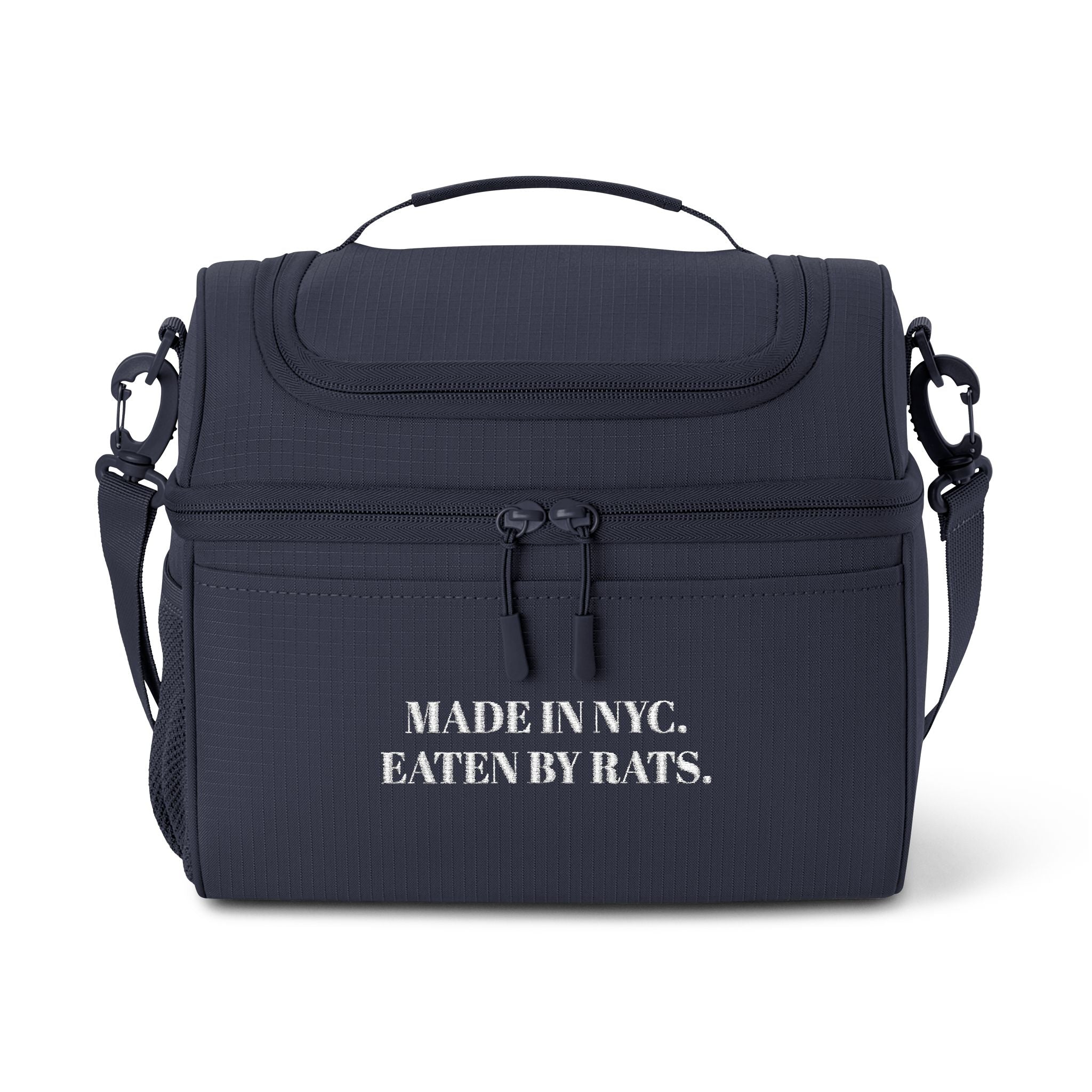 Insulated Cooler Bag — "Made in NYC. Eaten by Rats." Novelty Lunch Cooler