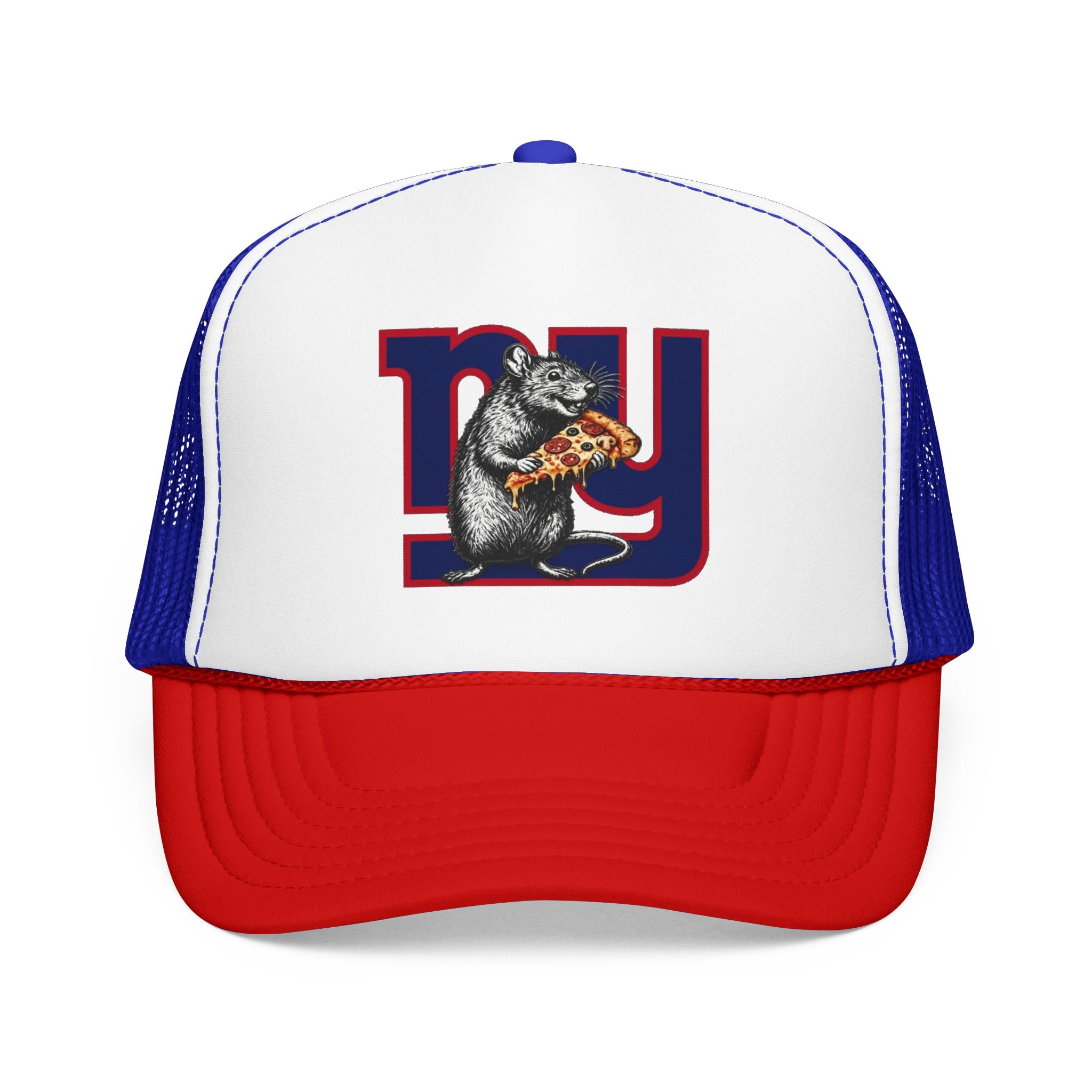 Trucker Hat — Retro NY Pizza Raccoon Foam Trucker Hat