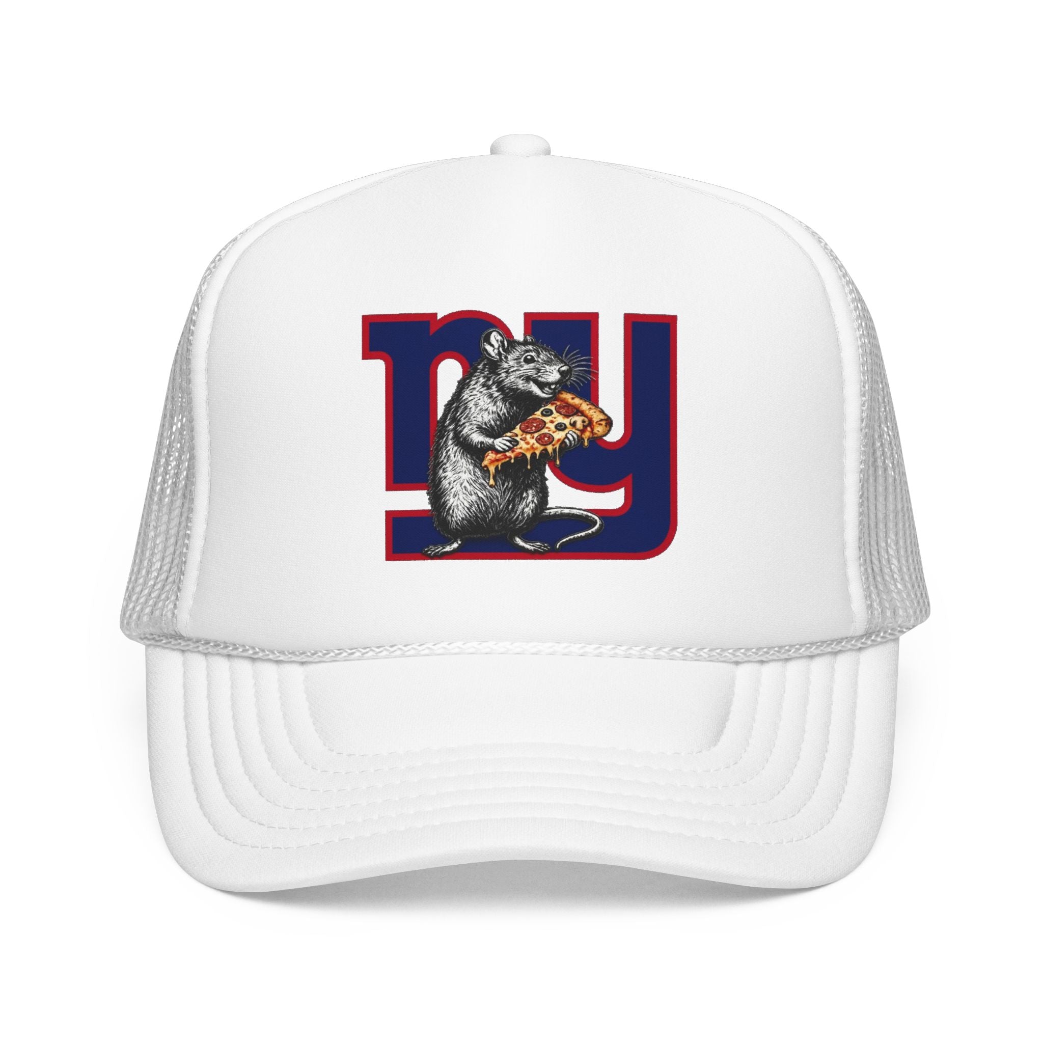 Trucker Hat — Retro NY Pizza Raccoon Foam Trucker Hat