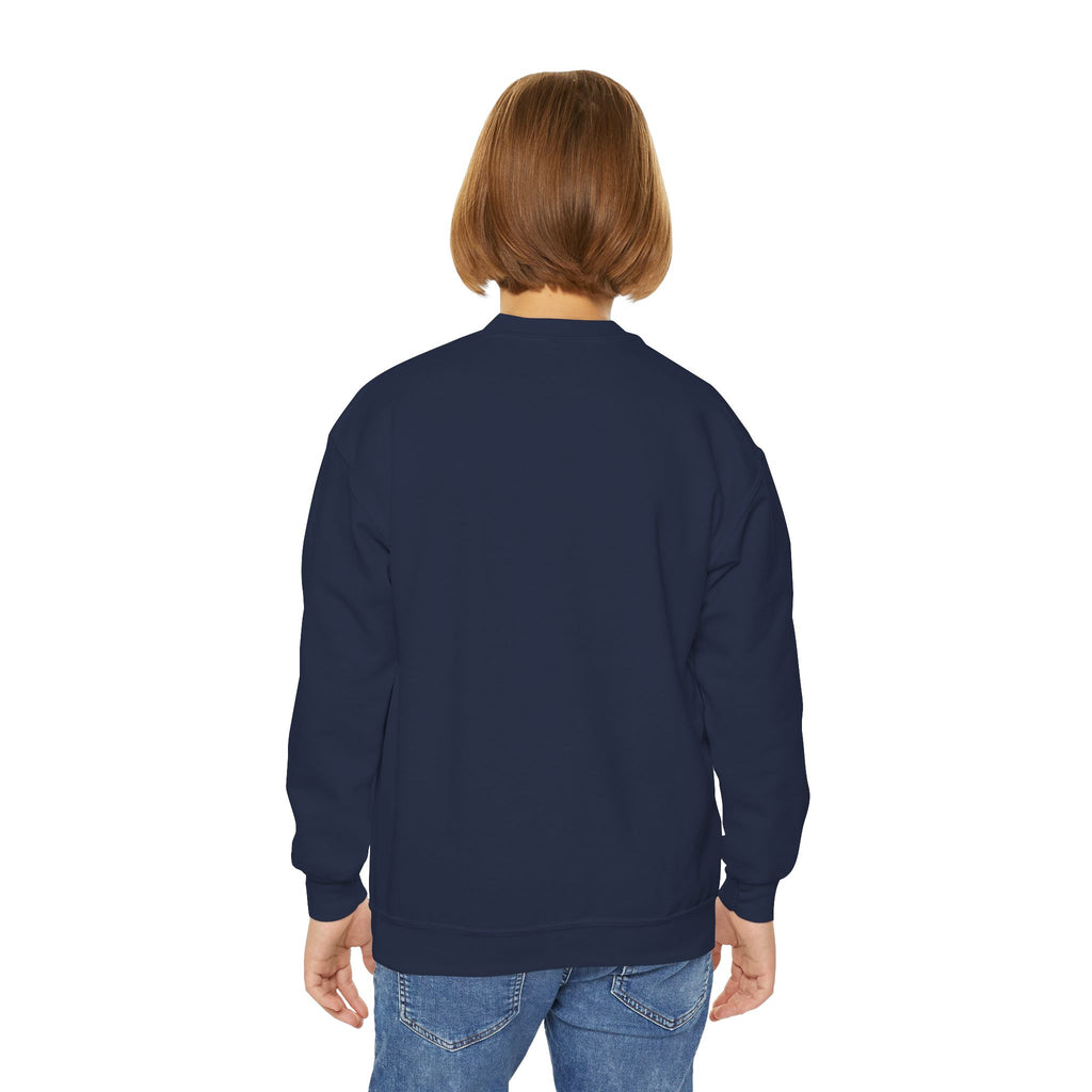 Youth Crewneck Sweatshirt — Vintage Explorer NY Rat Graphic
