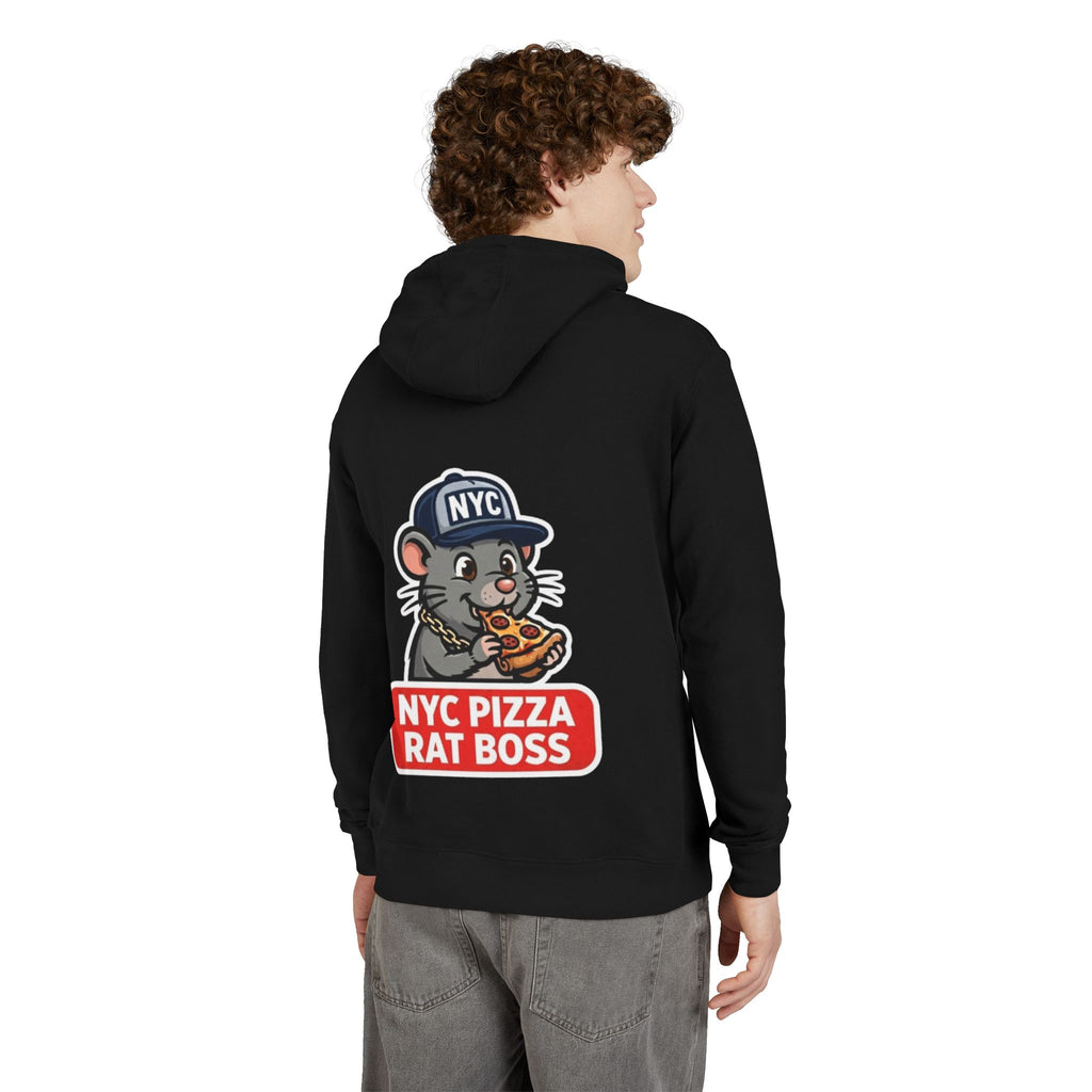 NYC Pizza Rat Boss Hoodie — 'Where the Rats Eat Better.' Graphic Pullover