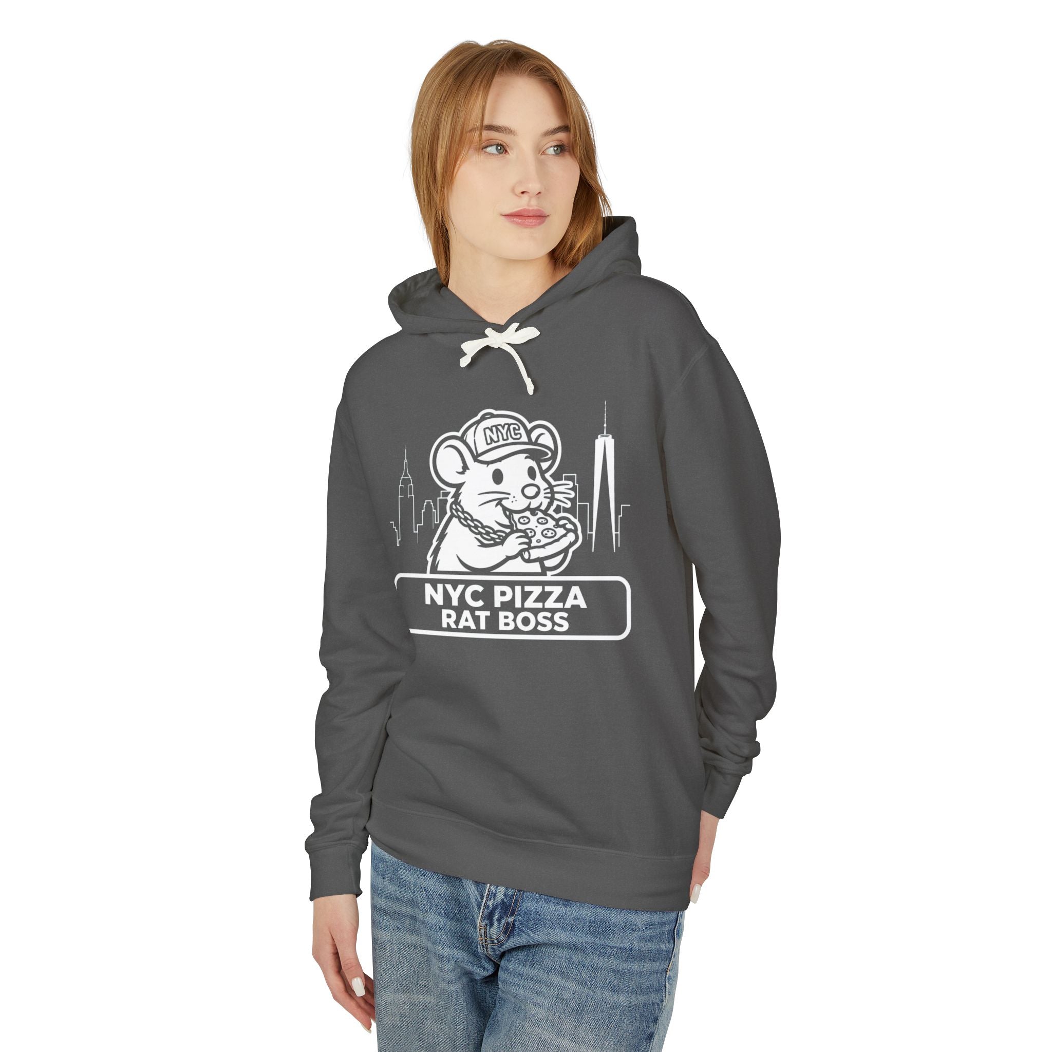 NYC Pizza Rat Boss Hoodie – Funny New York City Streetwear