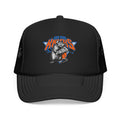 Vintage Skate Rat Foam Trucker Hat – Retro Skateboarding Logo Cap - NY Knicks