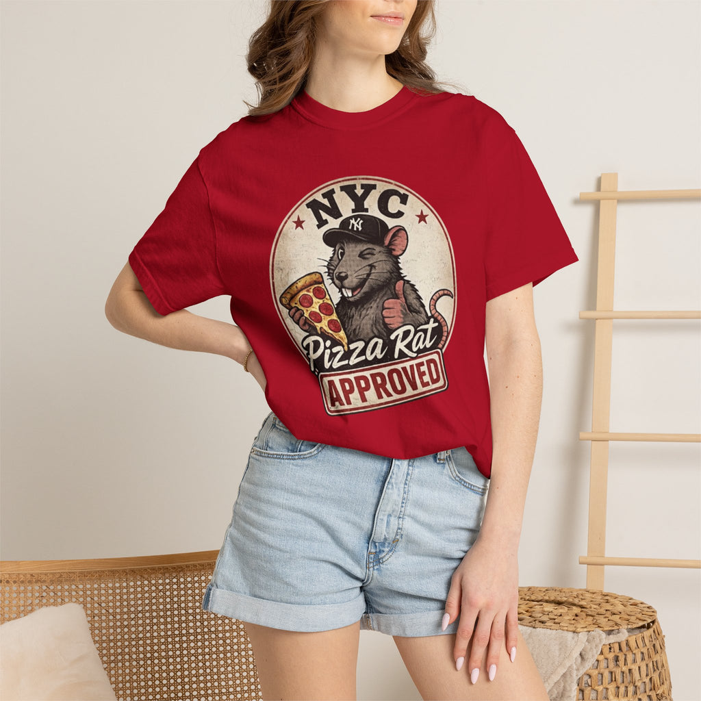 Pizza Rat Approved T-Shirt — NYC Vintage Pizza Lover Tee