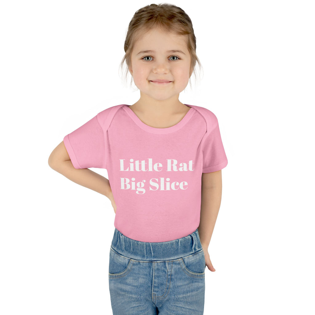 Infant Bodysuit - "Little Rat Big Slice" Cute Baby Onesie, Newborn Gift