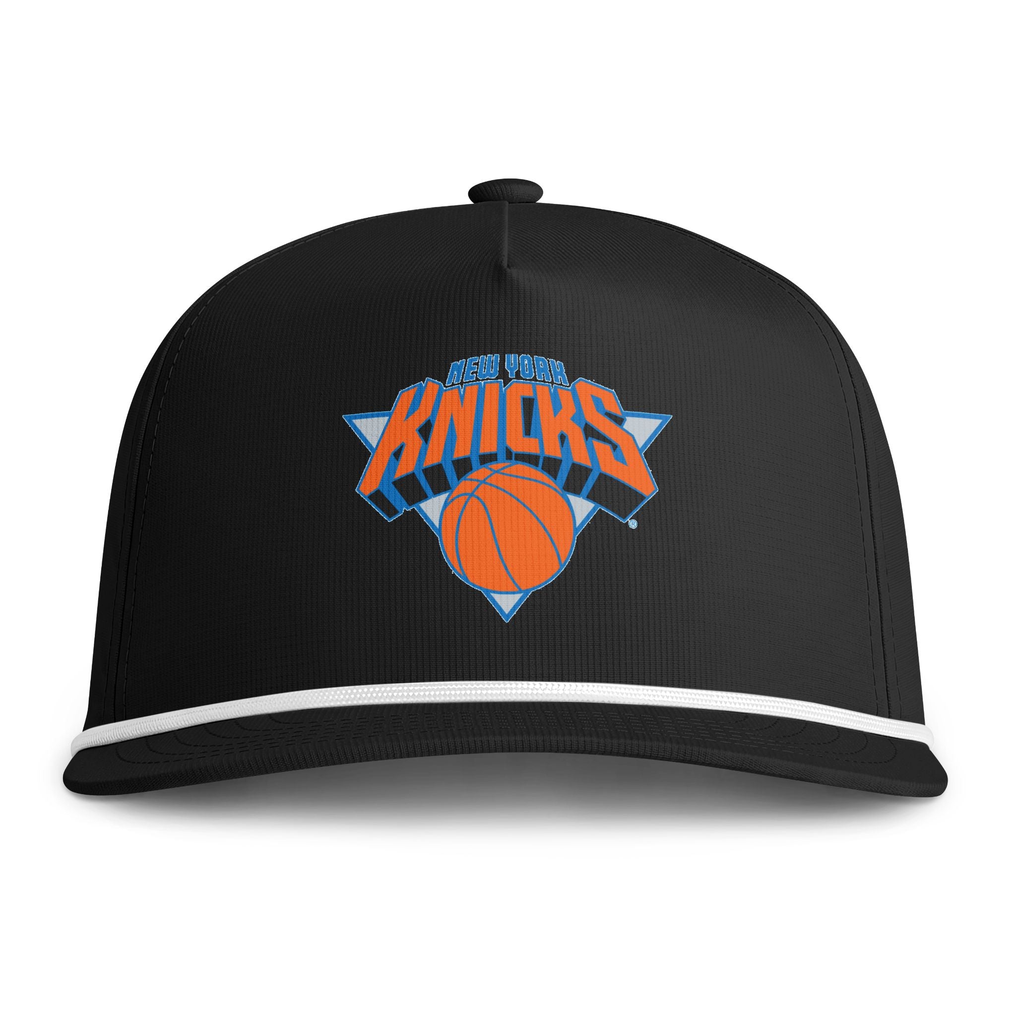 New York Knicks Retro Rope Cap — Sunwashed Snapback Hat with Basketball Logo