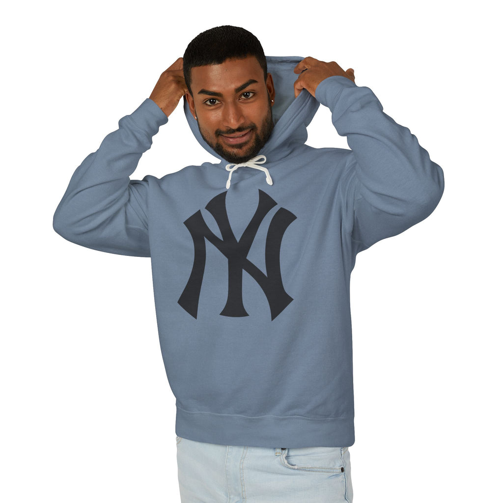 NY Yankee Hoodie — Pastel Lilac Lightweight Pullover