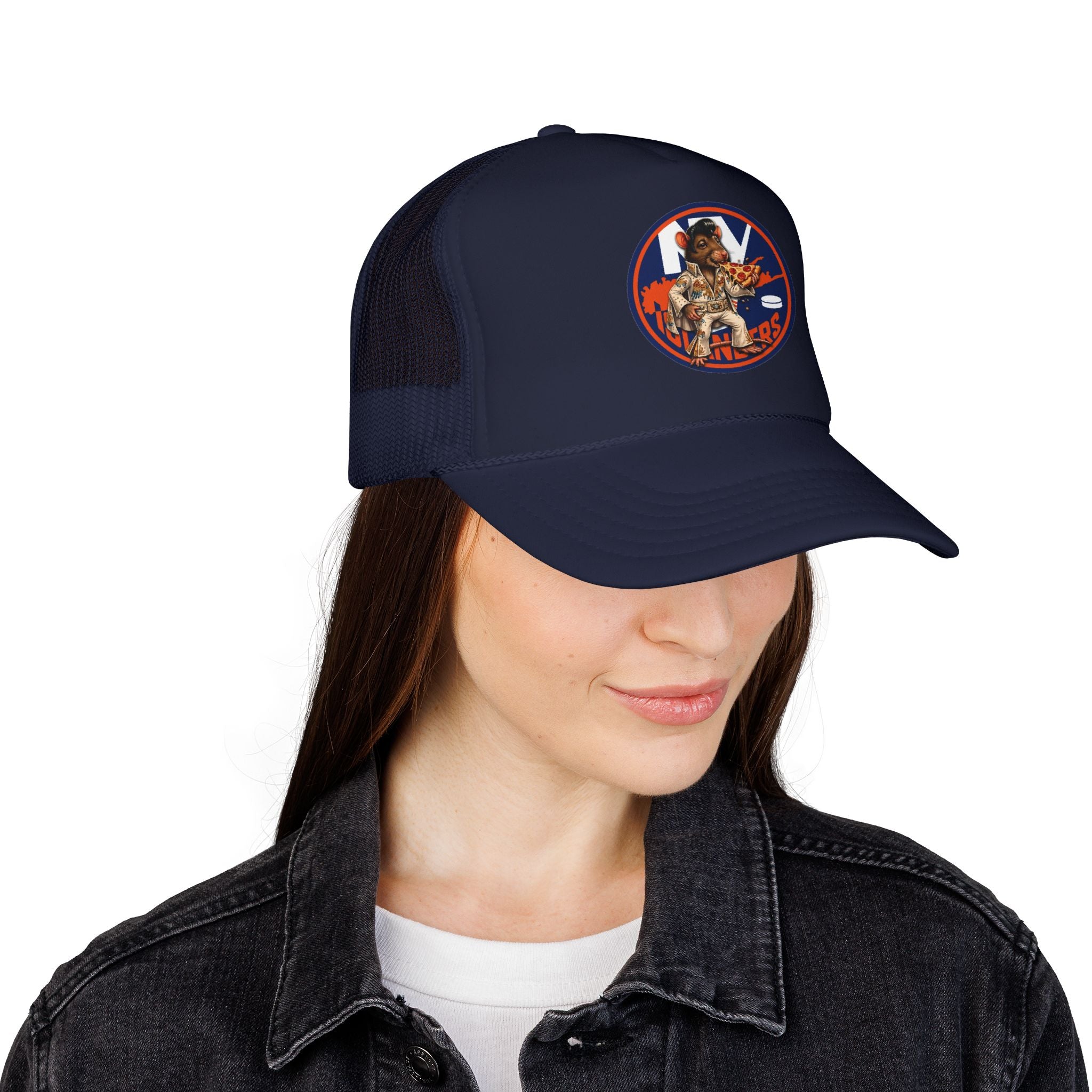 Vintage Island Monsters Trucker Hat - Retro Surf Creature Foam Cap