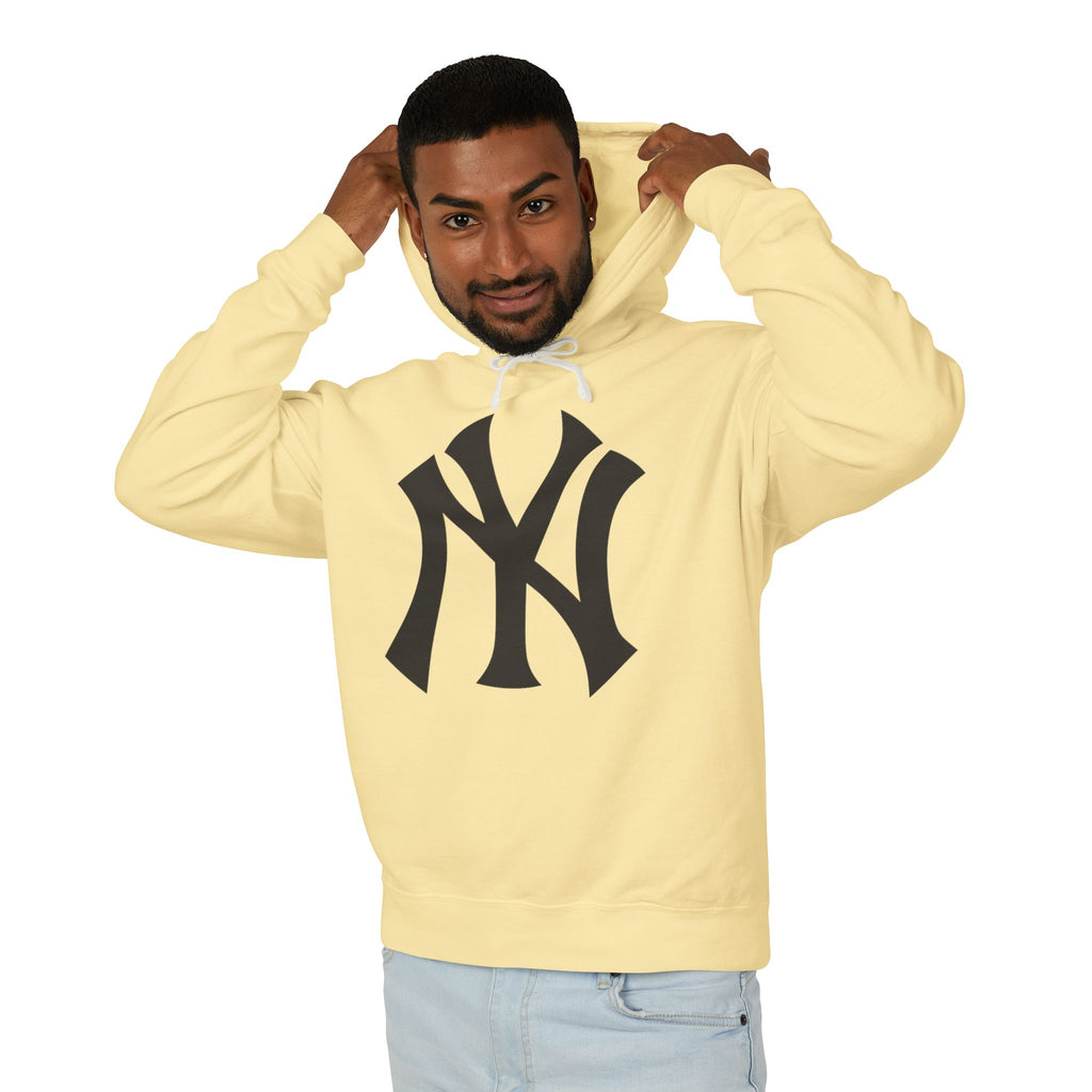 NY Yankee Hoodie — Pastel Lilac Lightweight Pullover