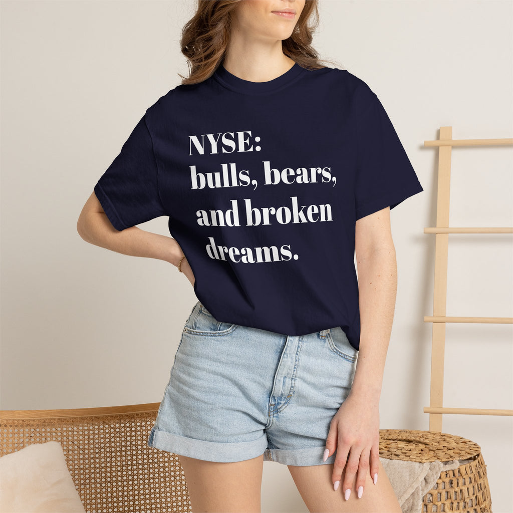 NYSE: bulls, bears and broken dreams - Tee Shirt