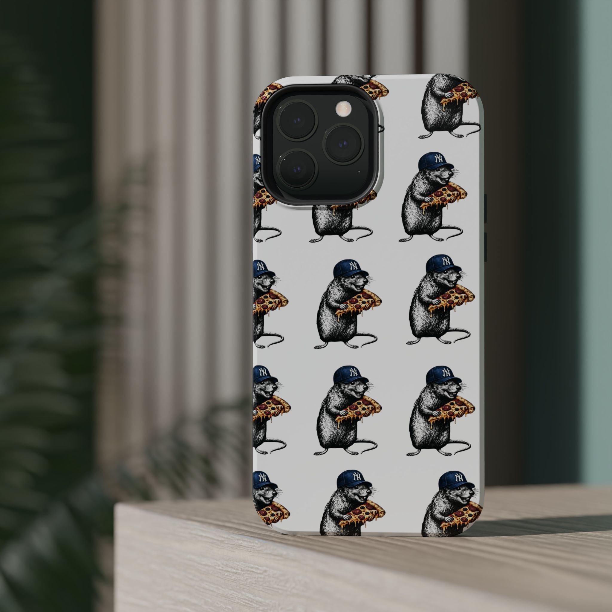 NY Pizza-Loving Rat Magnetic Phone Case