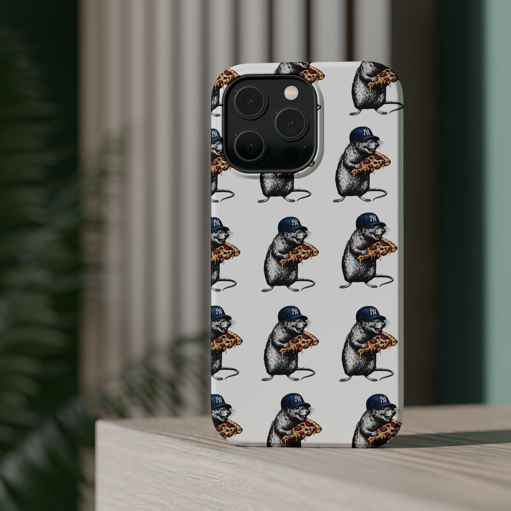 NY Pizza-Loving Rat Magnetic Phone Case