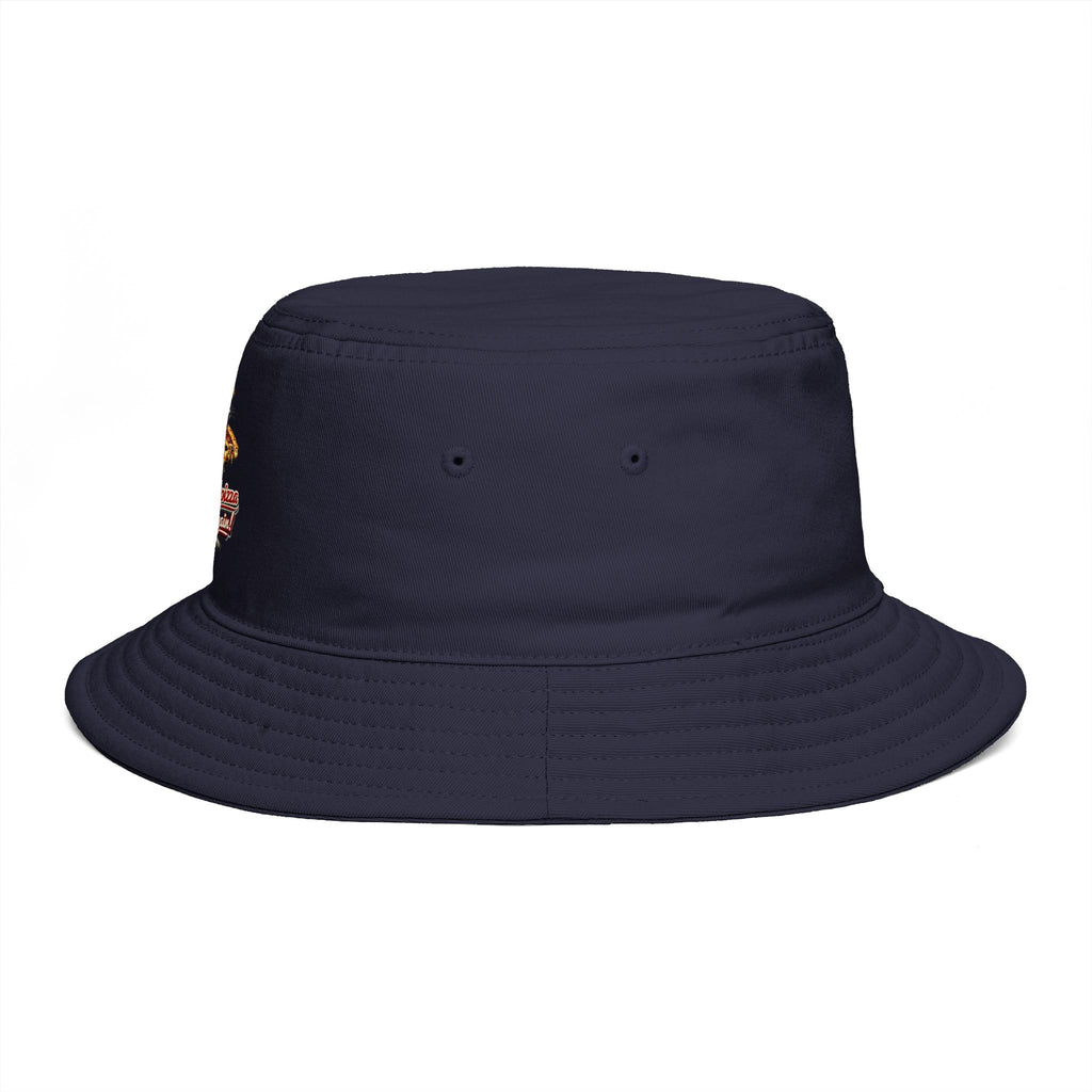 Bucket Hat — Retro Fishing Lure Graphic “Catch Again!” Cap