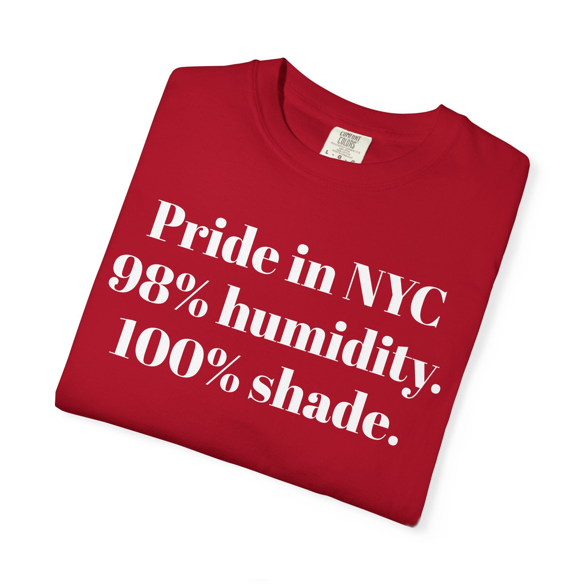 Pride in NYC 98% humidity. 100% shade.