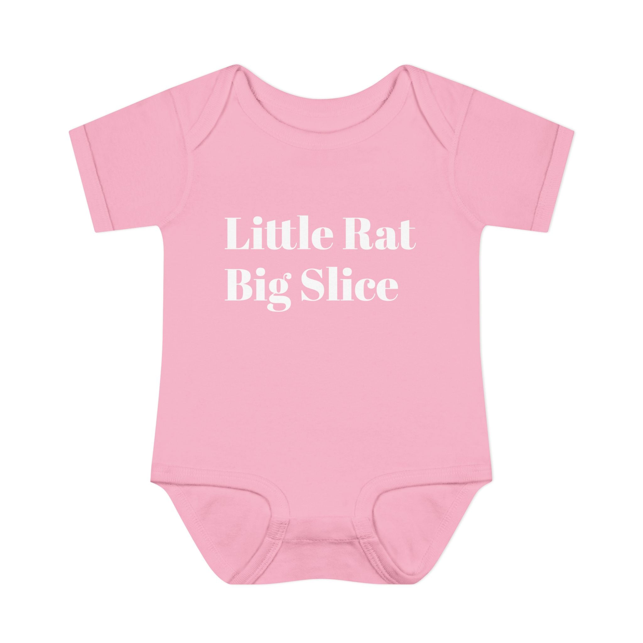 Infant Bodysuit - "Little Rat Big Slice" Cute Baby Onesie, Newborn Gift