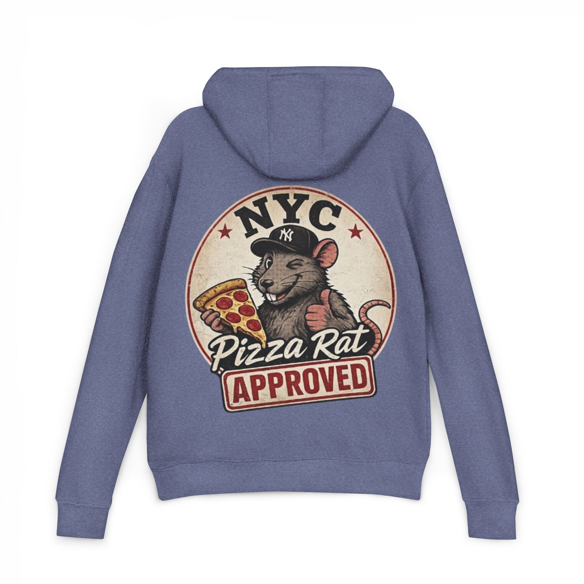 Hoodie — NYC "Pizza Rat Approved" Graphic Hoodie (Where the Rats Eat Better)