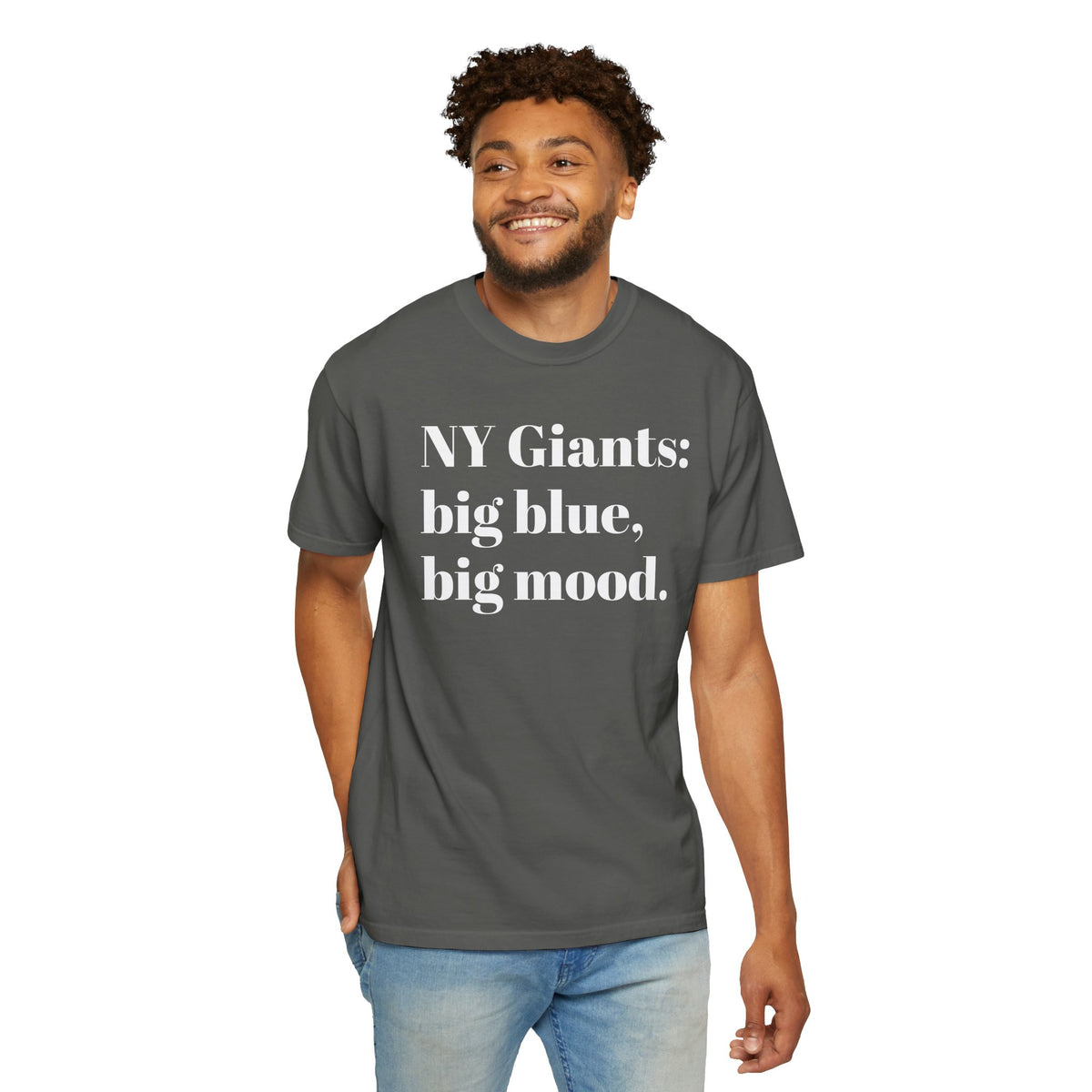 NY Giants: Big Blue, Big Mood. Tee Shirt