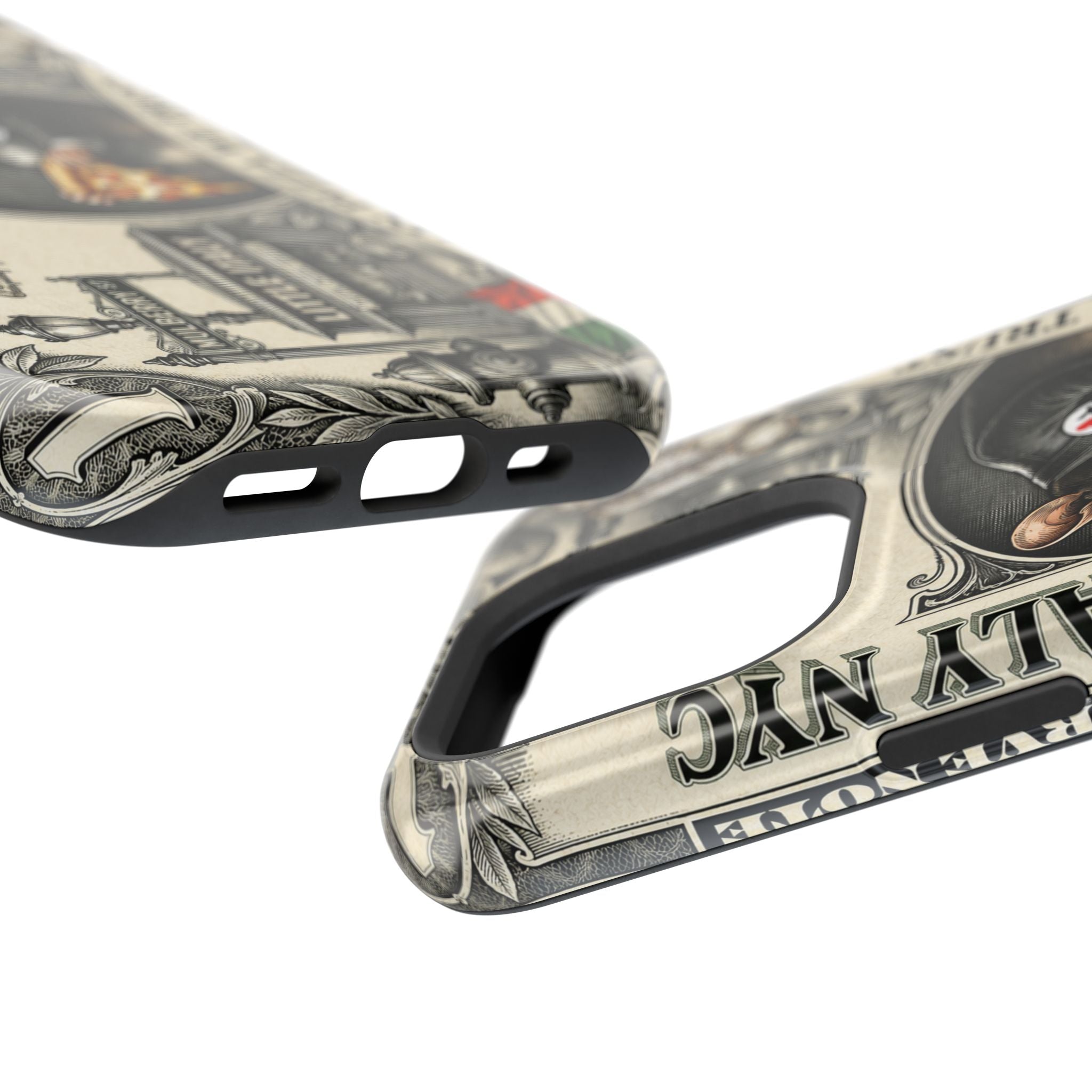 Little Italy NY Phone Case — 'In Pizza We Trust' Italy Rat Art Magnetic Impact-Resistant Case