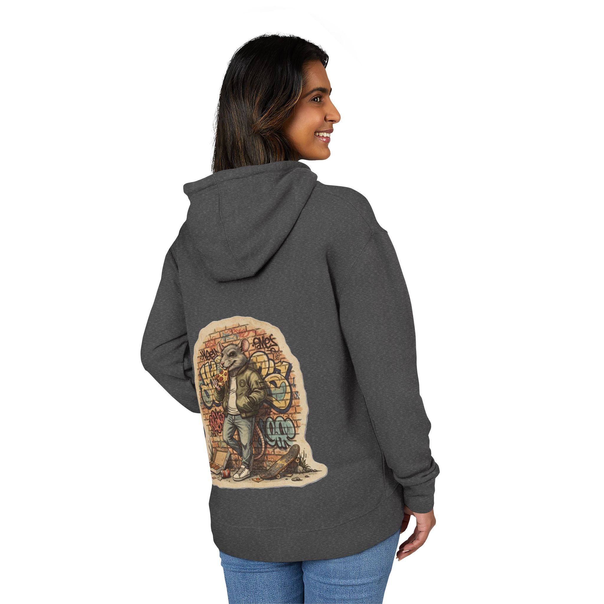 NYC Hoodie “Where the Rats Eat Better” Graphic Pullover