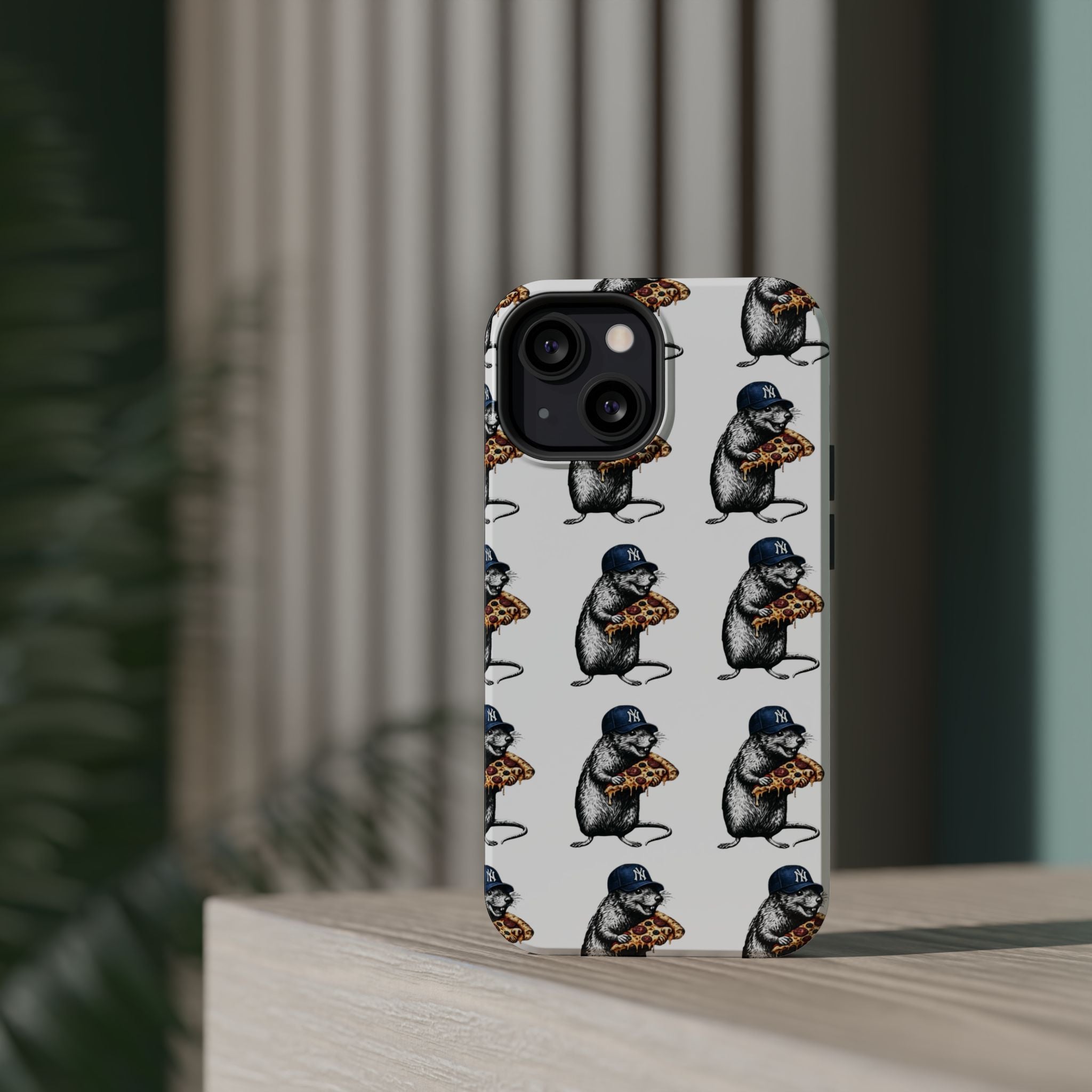 NY Pizza-Loving Rat Magnetic Phone Case