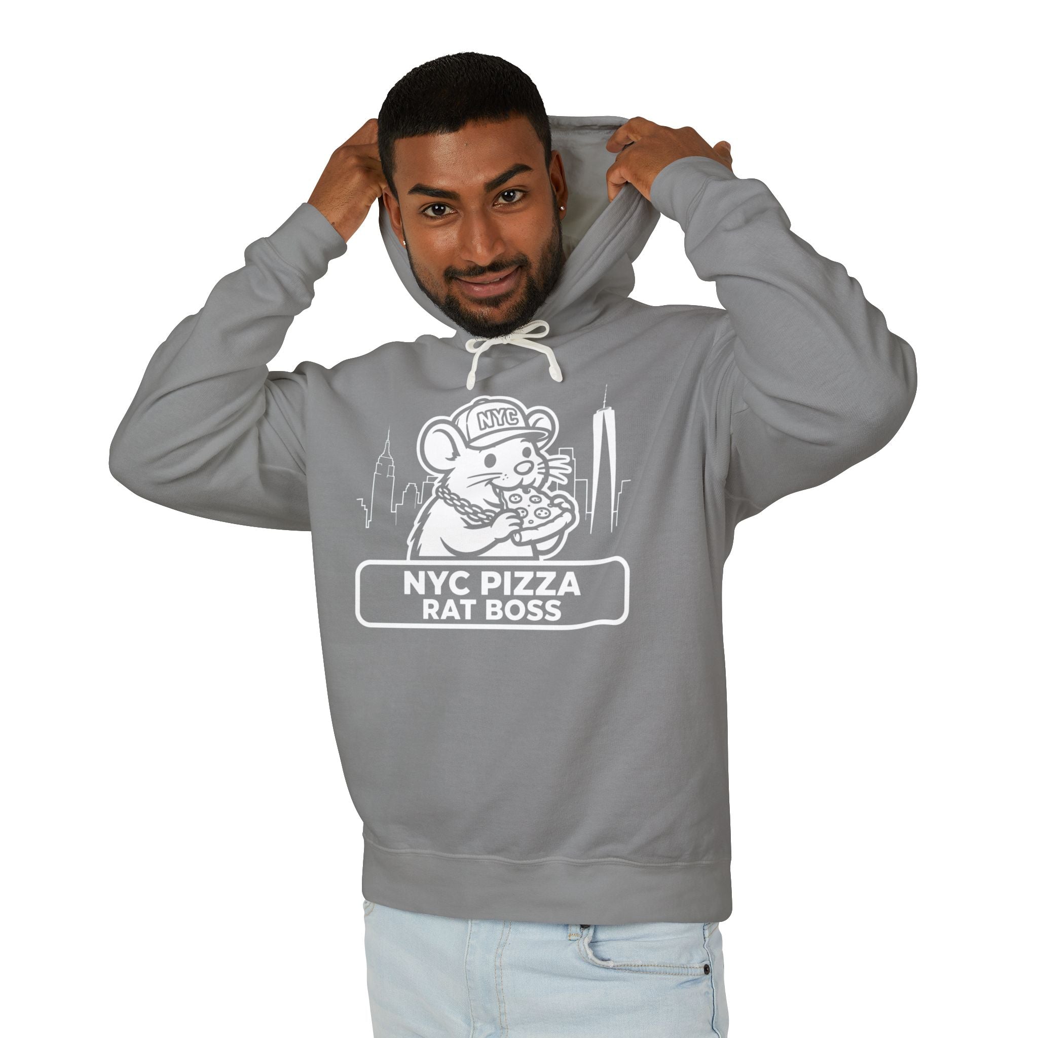 NYC Pizza Rat Boss Hoodie – Funny New York City Streetwear