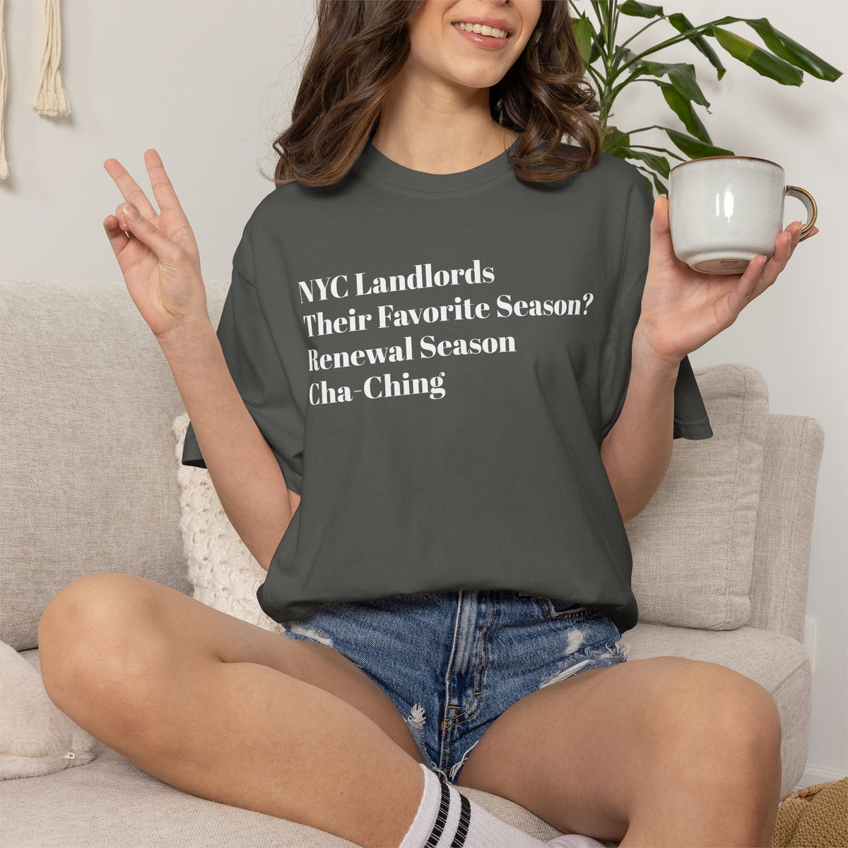 NYC Landlords - Their favorite season? - Renewal season - Cha-Ching - Tee Shirt