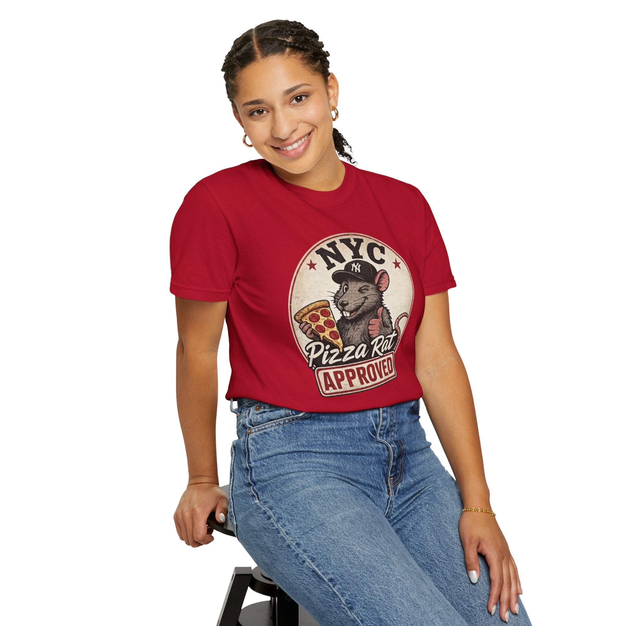 Pizza Rat Approved T-Shirt — NYC Vintage Pizza Lover Tee