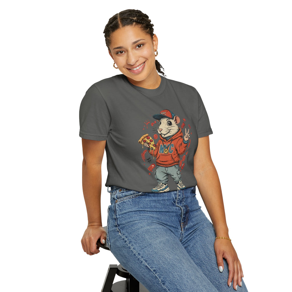 Teenage Rat Skateboarder Tee — Cute Streetwear Graphic T‑Shirt