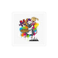 Die-Cut Transparent Sticker — Pizza Chef Rat Graffiti Design