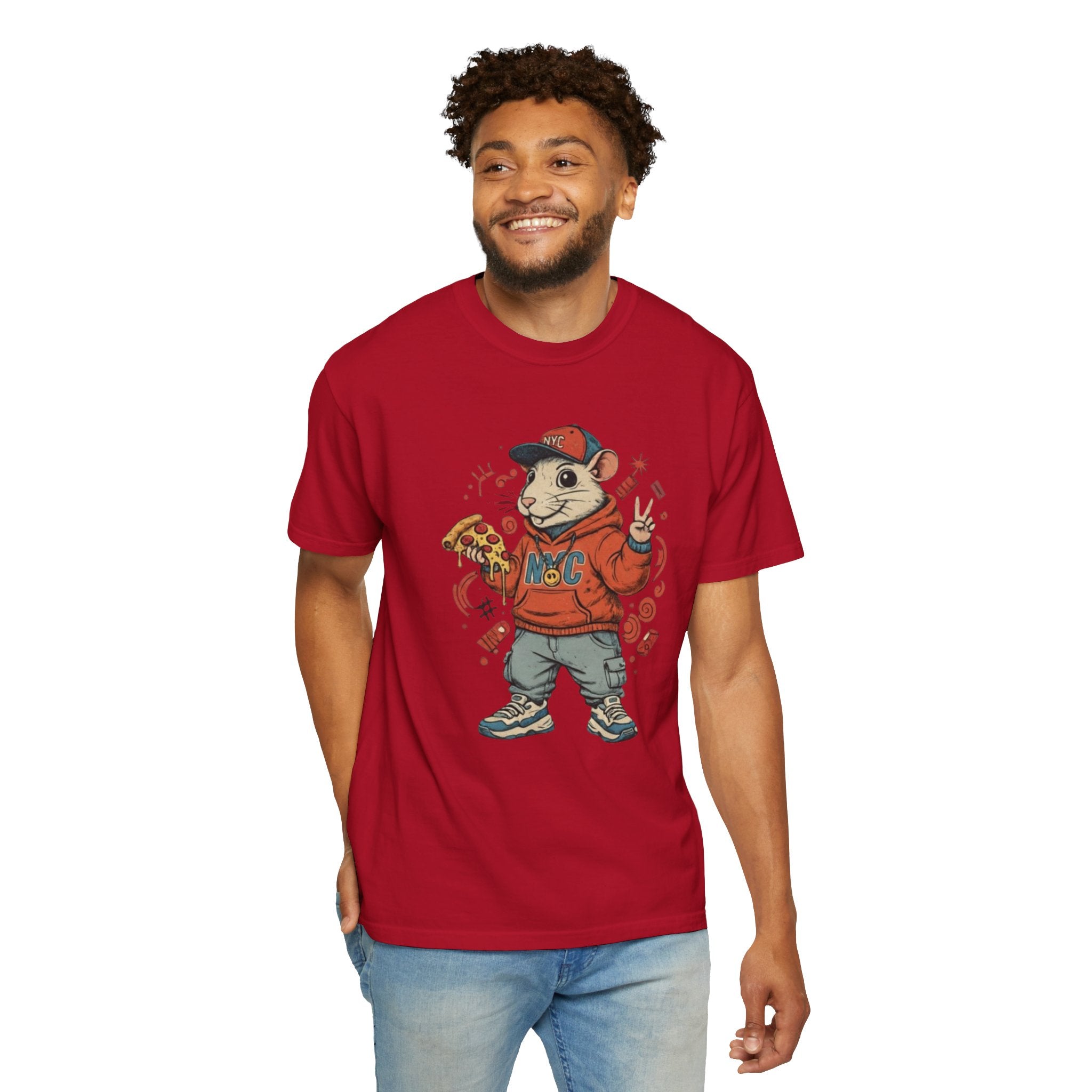 Teenage Rat Skateboarder Tee — Cute Streetwear Graphic T‑Shirt