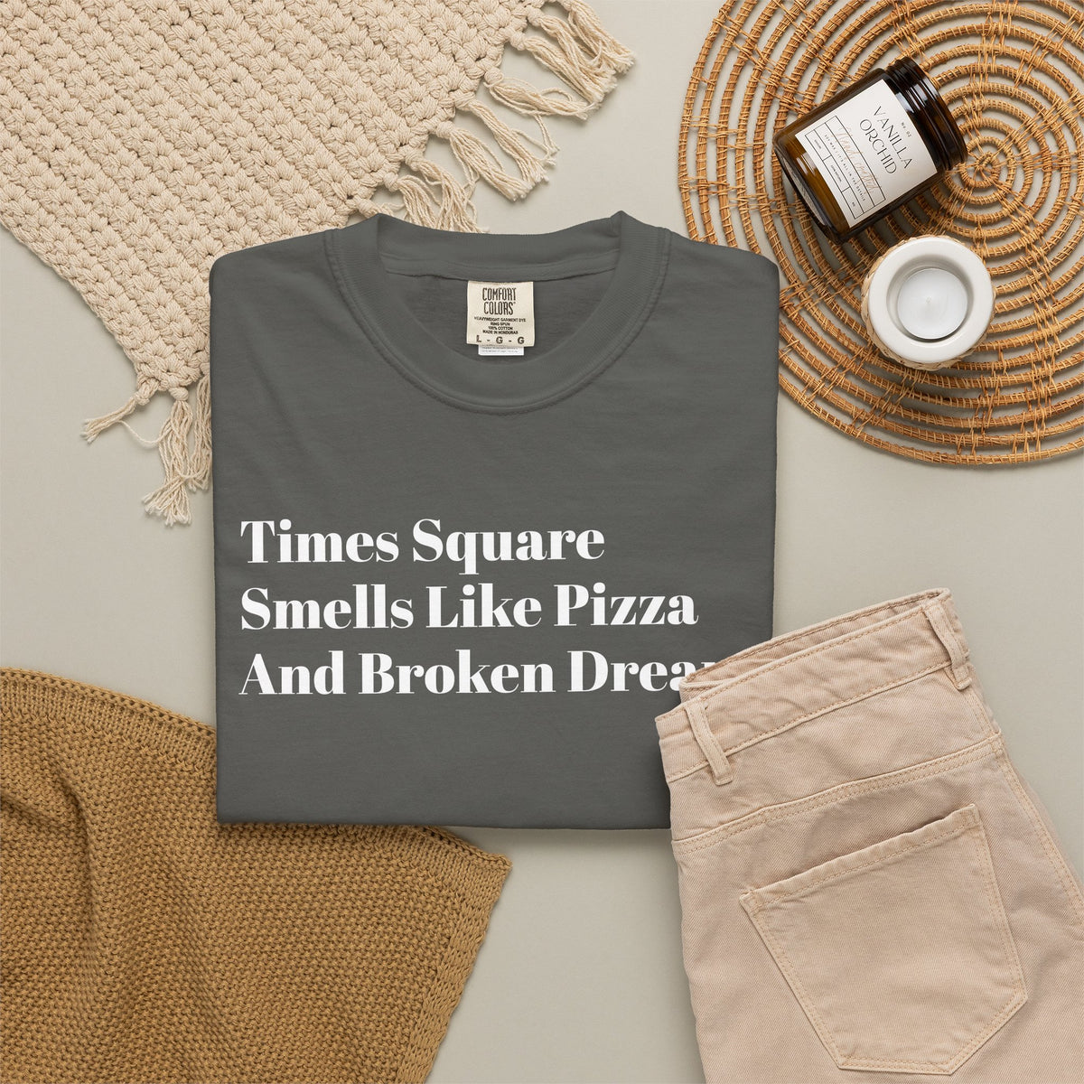 Times Square - Smells Like Pizza - And Broken Dreams - Tee Shirt