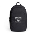 Adidas Backpack 5 Defender “Little Italy Keep Calm and Eat Pizza” Embroidered Travel Pack
