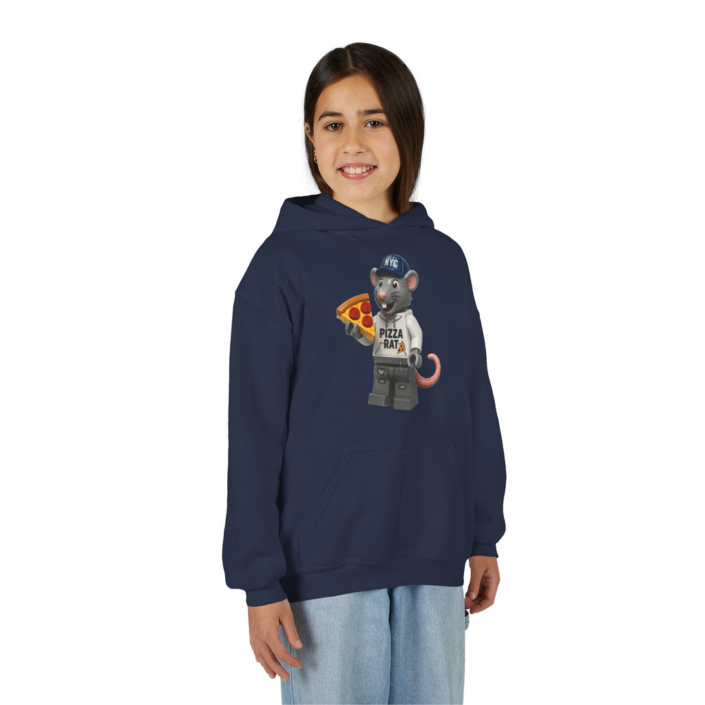 Pizza Rat Lego-Style Graphic - Youth Hoodie