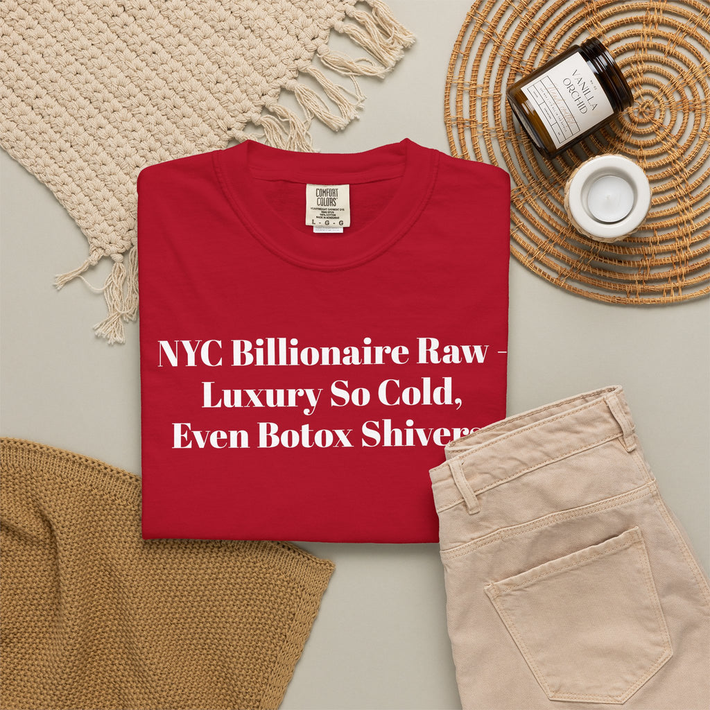NYC Billionaire Raw Luxury So Cold, Even Botox shivers. Tee Shirt
