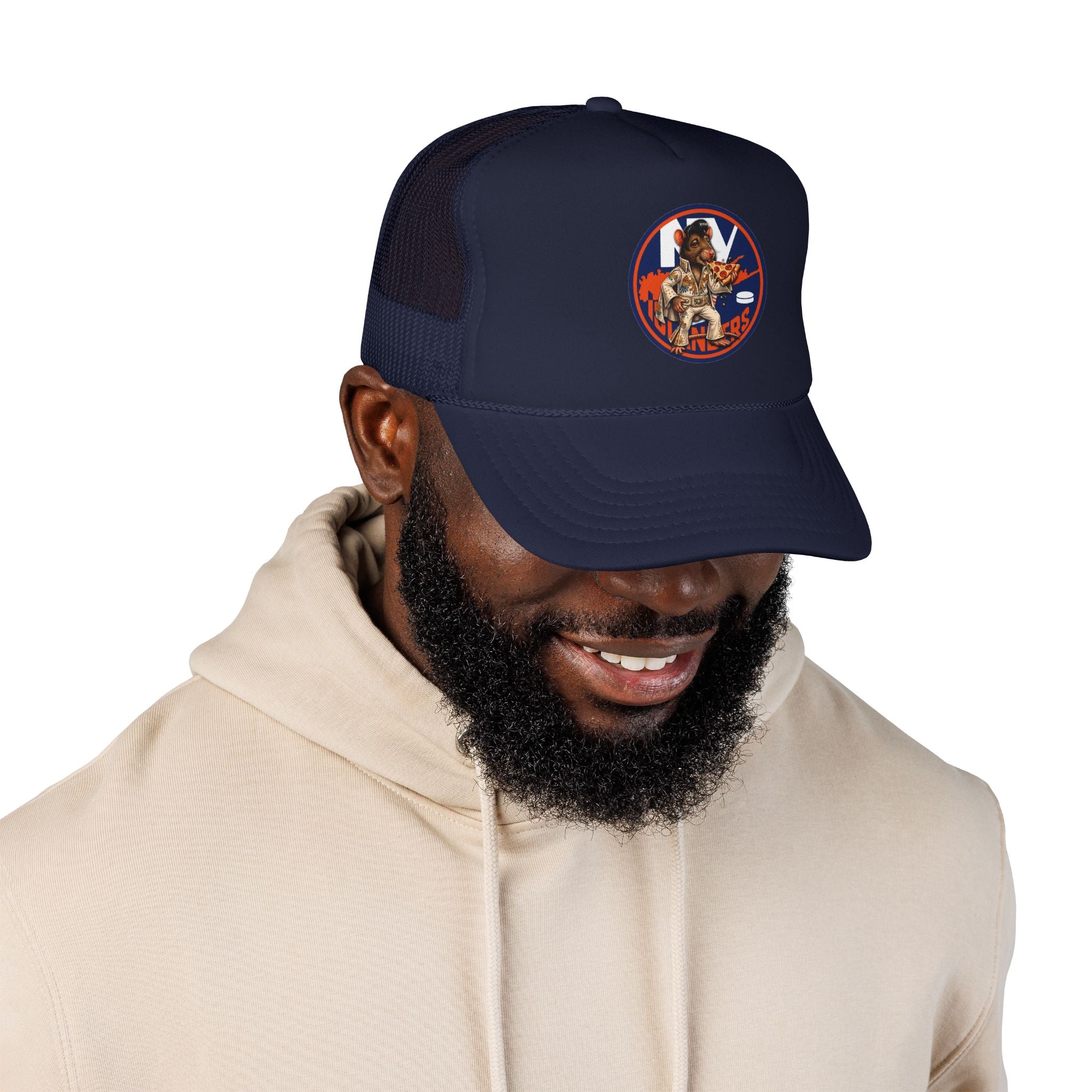 Vintage Island Monsters Trucker Hat - Retro Surf Creature Foam Cap