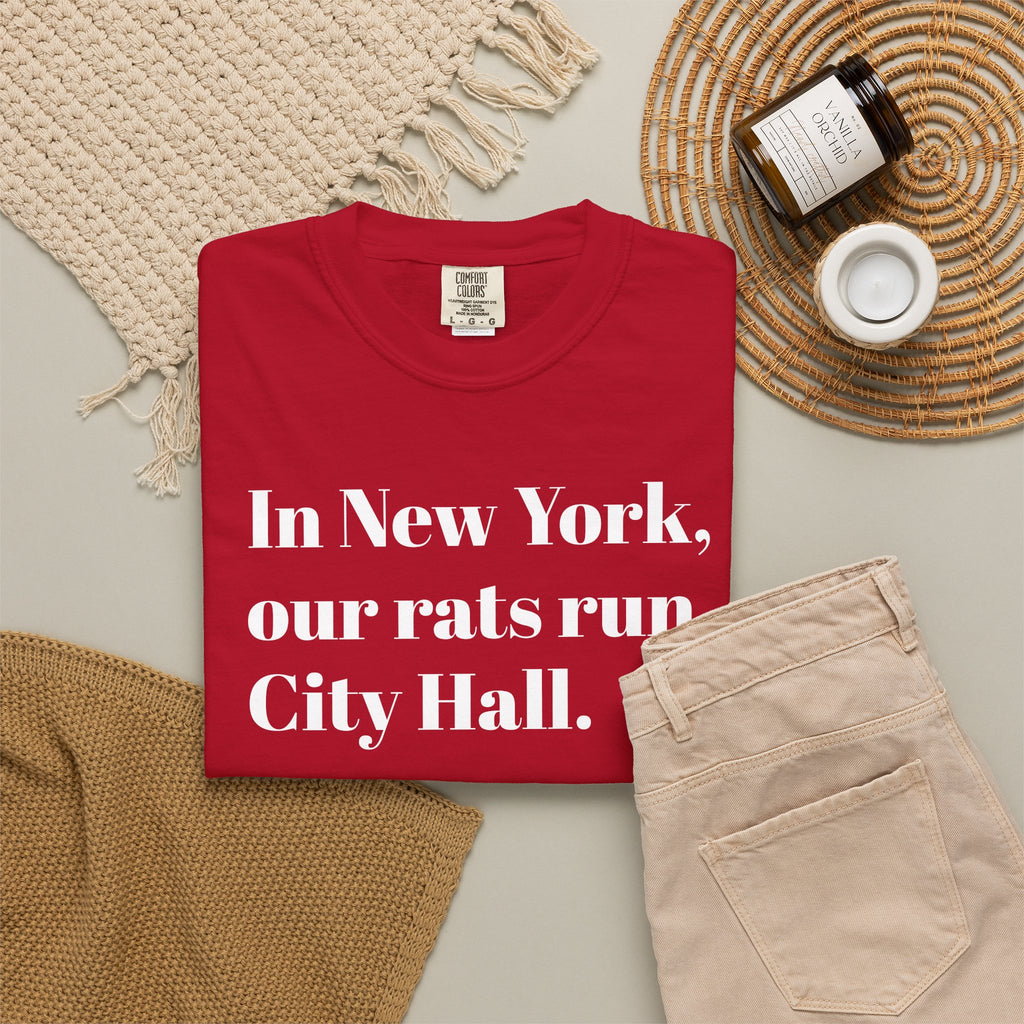 In New York - Our Rats Run - City Hall - Tee Shirt