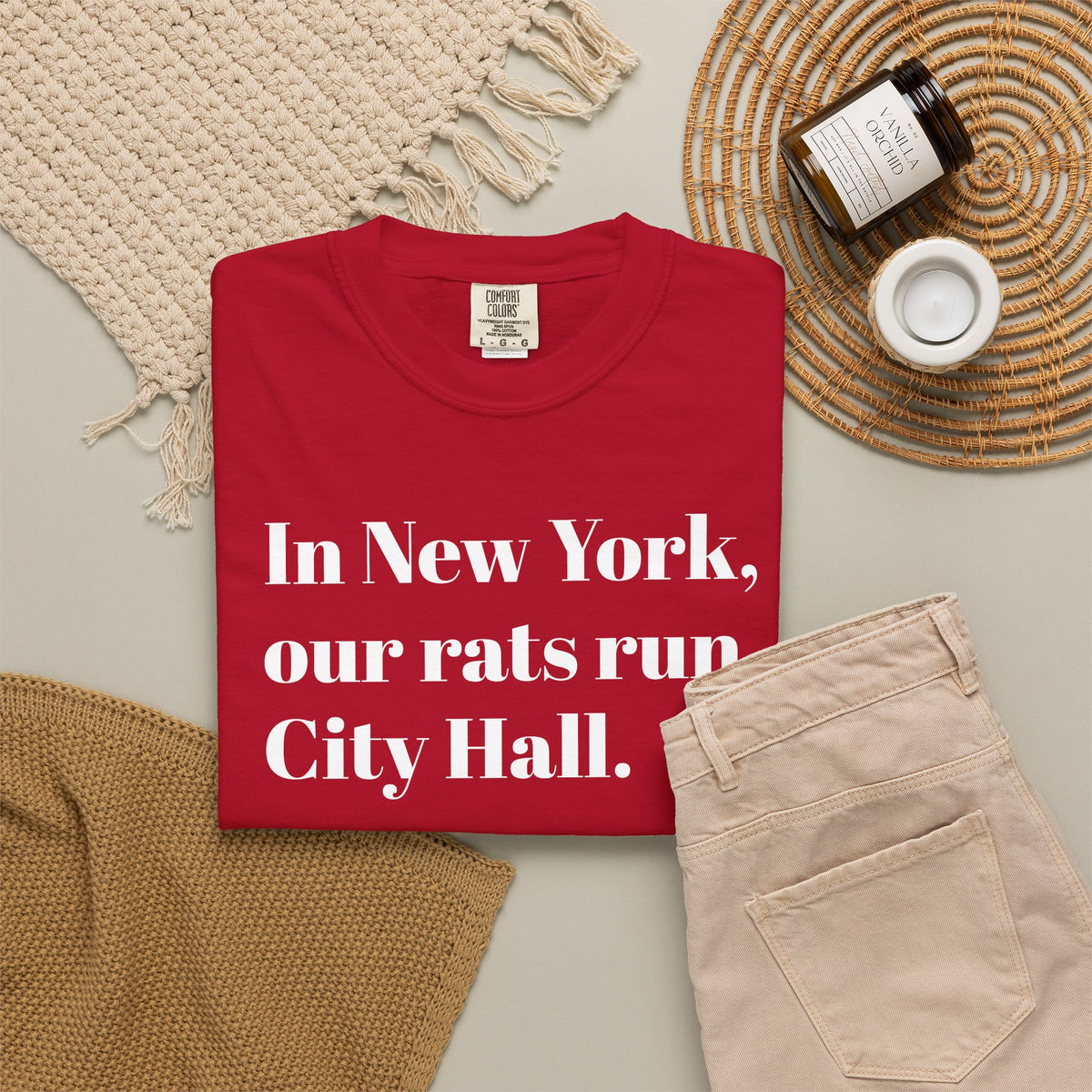 In New York - Our Rats Run - City Hall - Tee Shirt