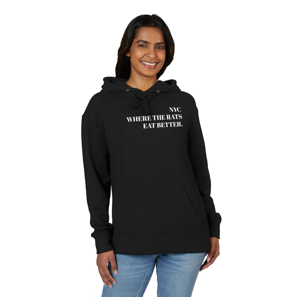 Hoodie — NYC "Pizza Rat Approved" Graphic Hoodie (Where the Rats Eat Better)