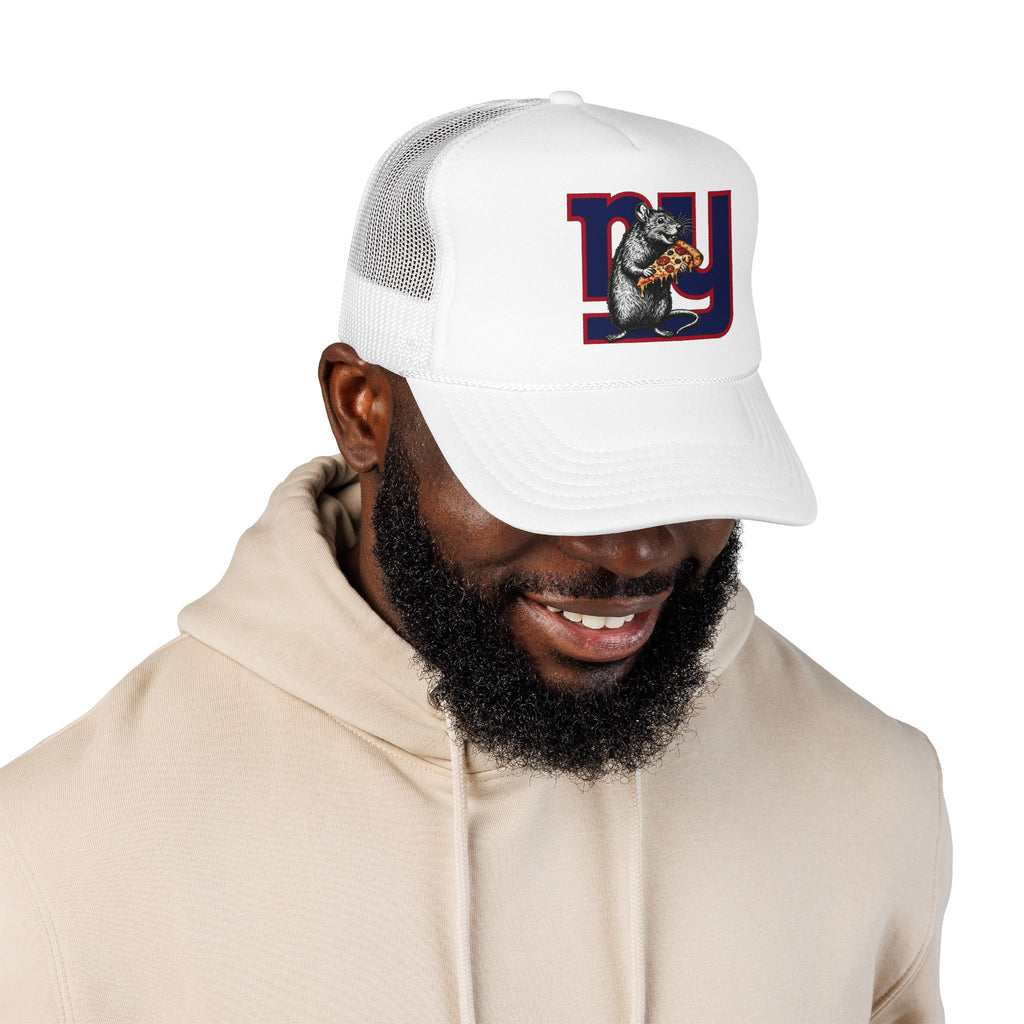 Trucker Hat — Retro NY Pizza Raccoon Foam Trucker Hat