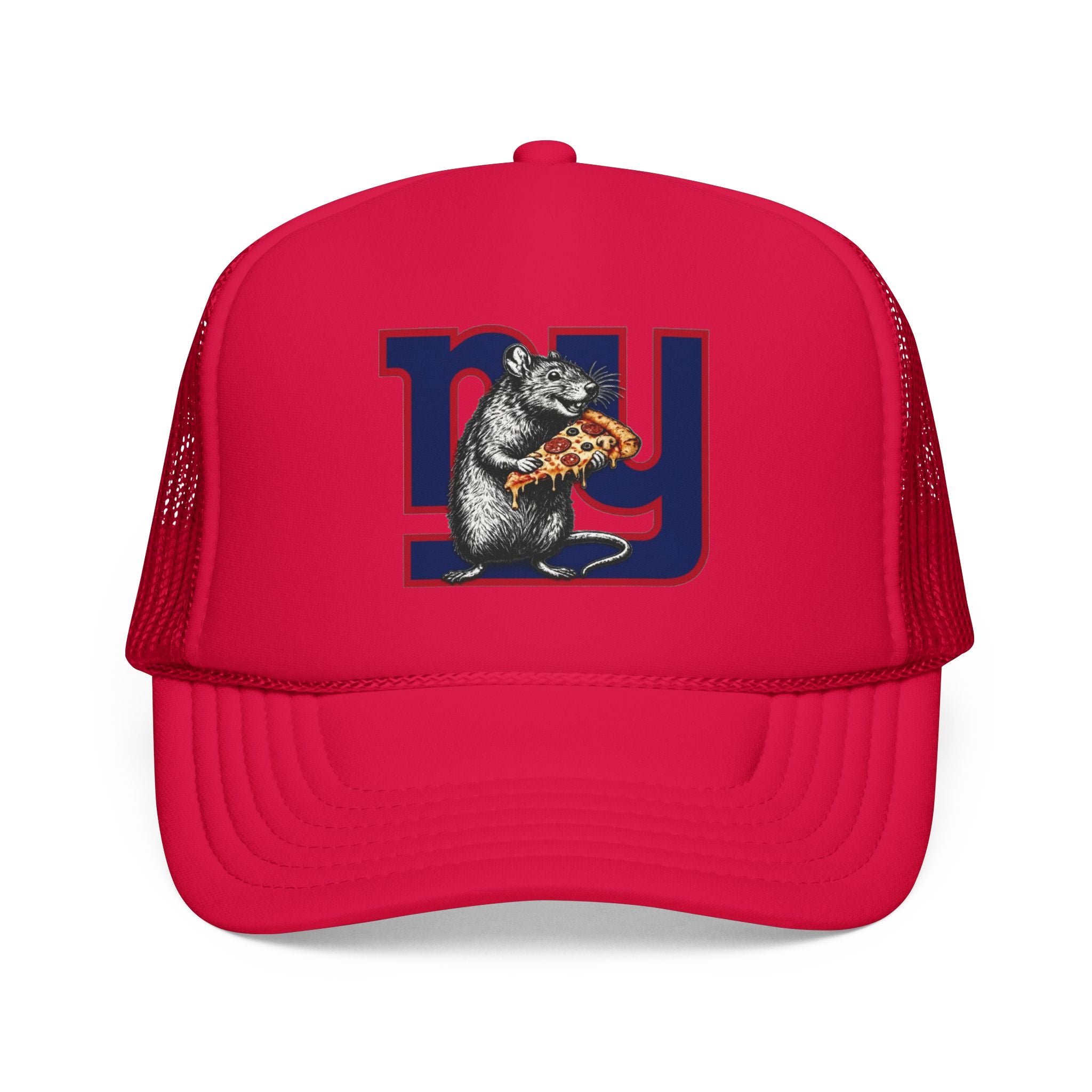 Trucker Hat — Retro NY Pizza Raccoon Foam Trucker Hat