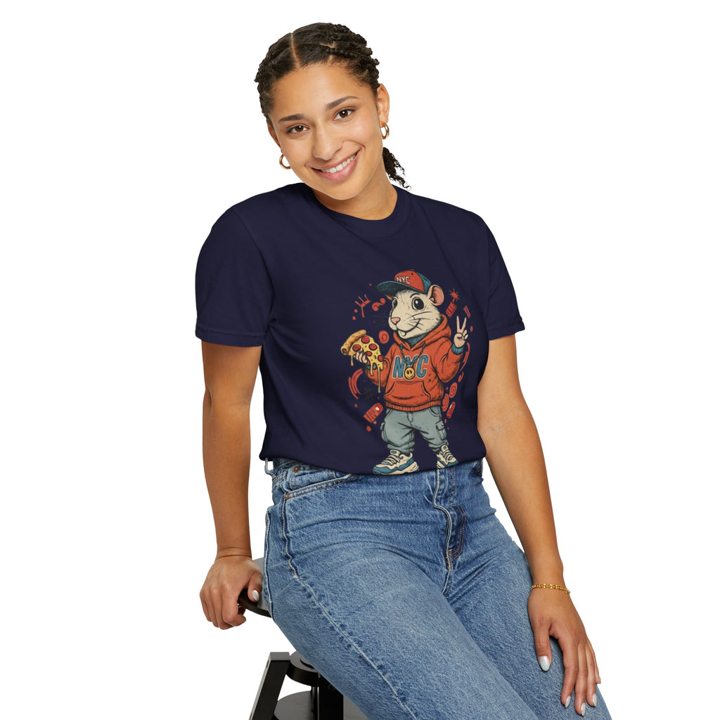 Teenage Rat Skateboarder Tee — Cute Streetwear Graphic T‑Shirt