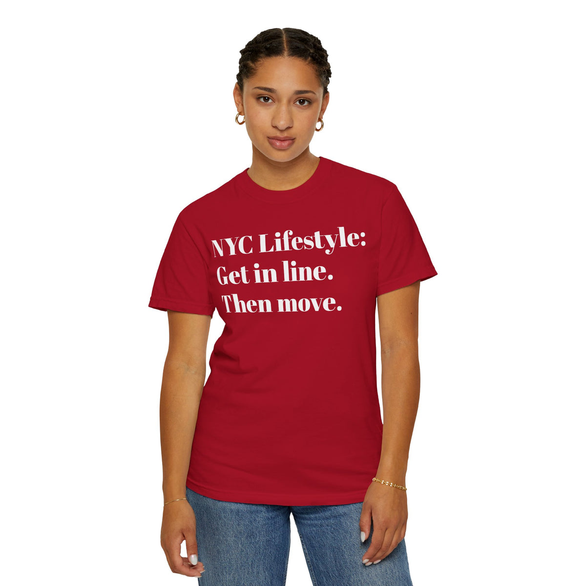 NYC Lifestyle Get in line. Then move. Tee Shirt