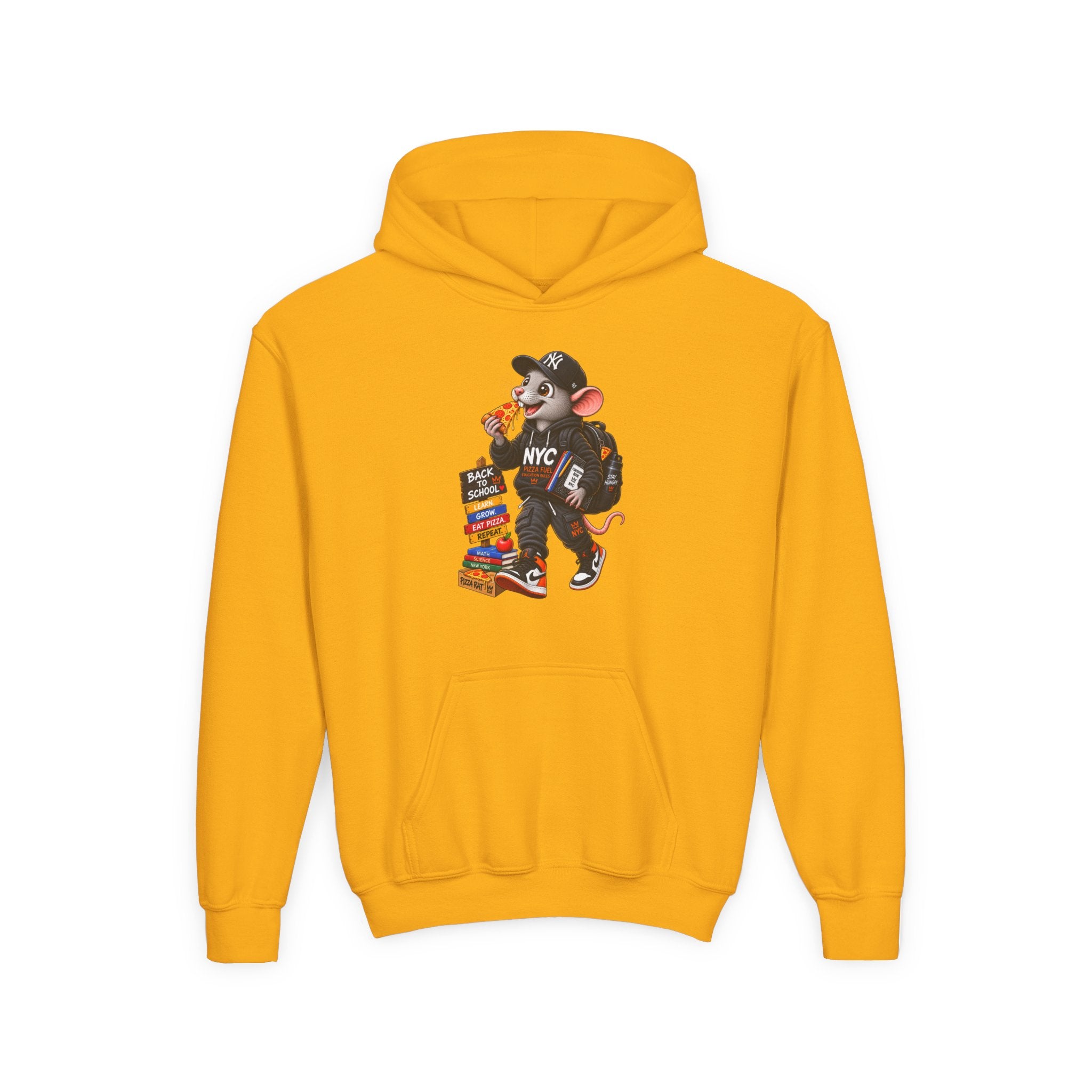Youth Hoodie — Cool NYC Street Mouse Graphic Sweatshirt