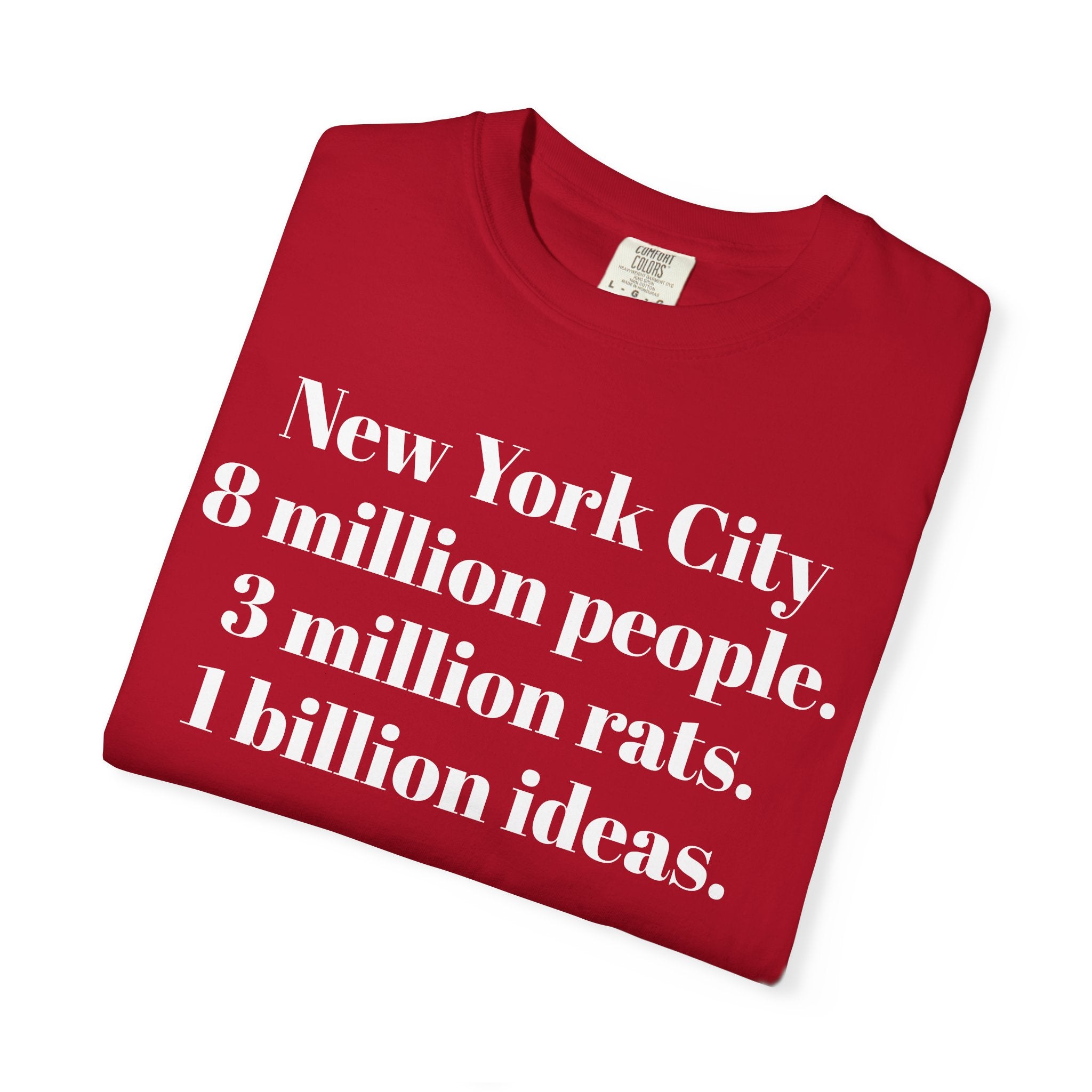 New York City. 8 million people. 3 million rats. 1 billion ideas.