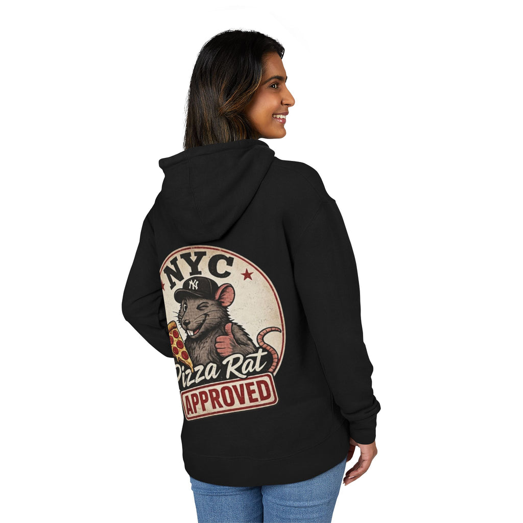 Hoodie — NYC "Pizza Rat Approved" Graphic Hoodie (Where the Rats Eat Better)