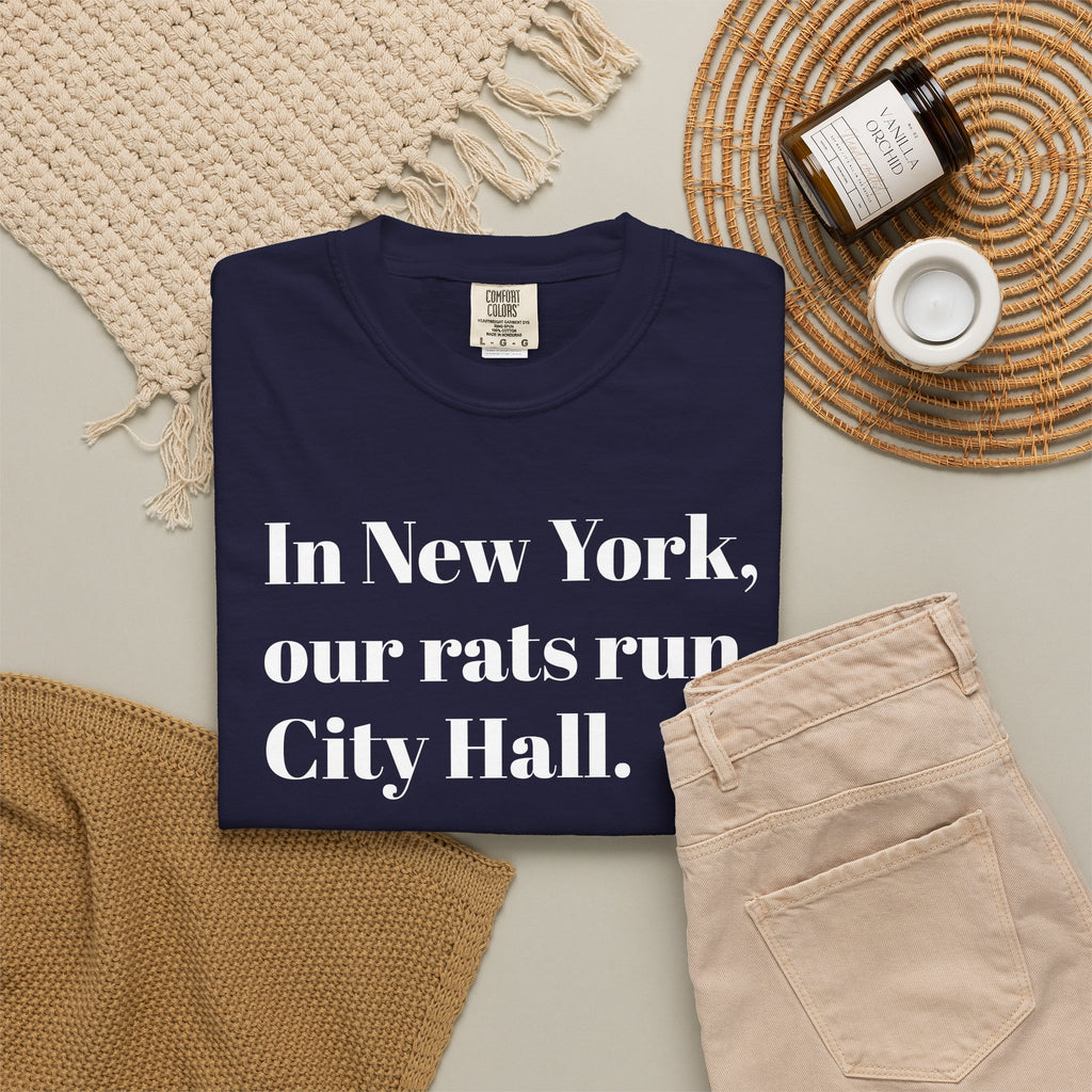 In New York - Our Rats Run - City Hall - Tee Shirt