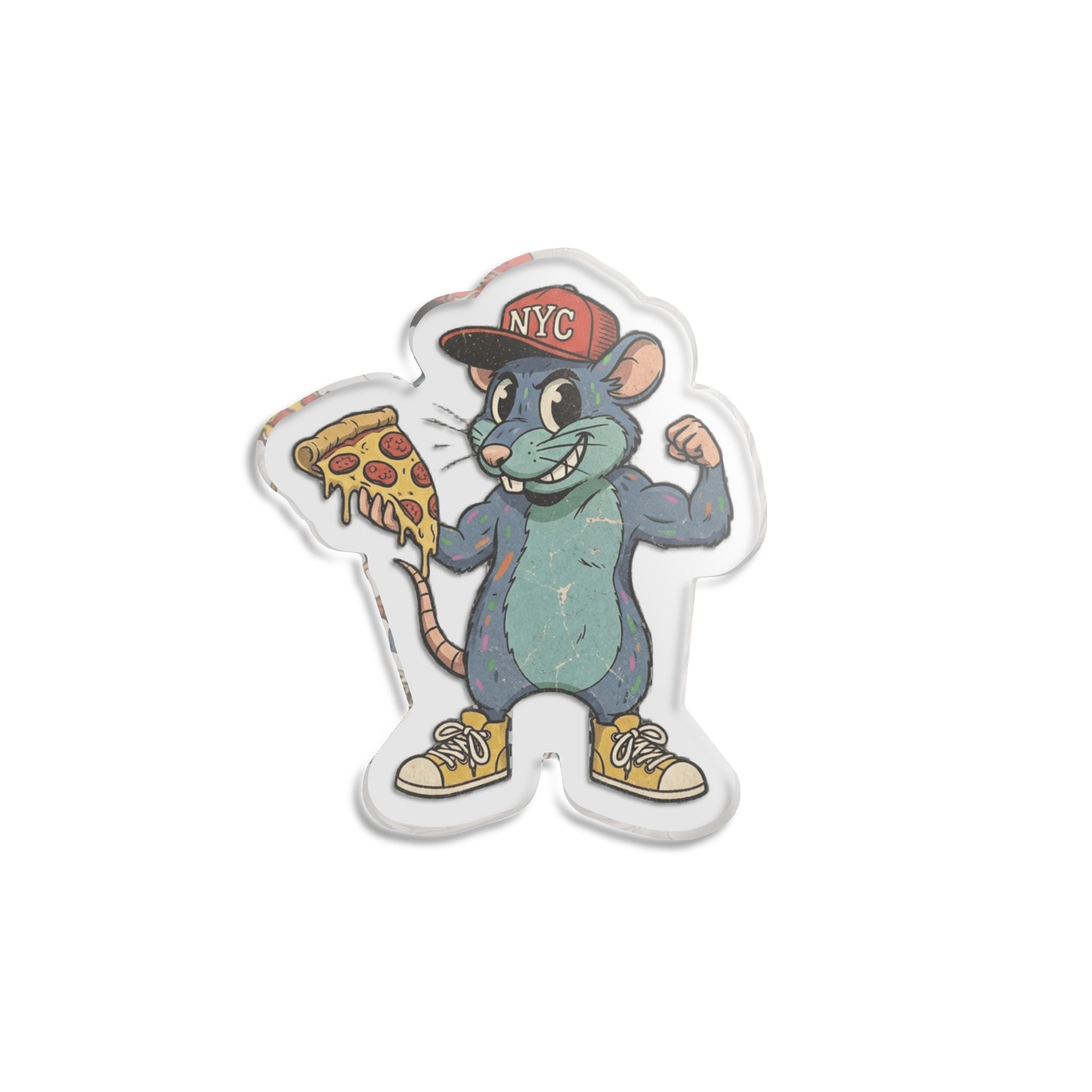 NY Pizza Rat Custom Sturdy 5" acrylic statue