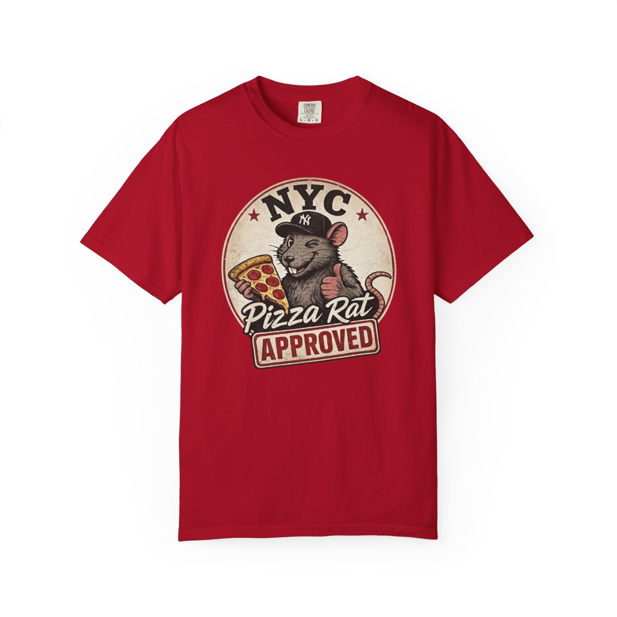 Pizza Rat Approved T-Shirt — NYC Vintage Pizza Lover Tee