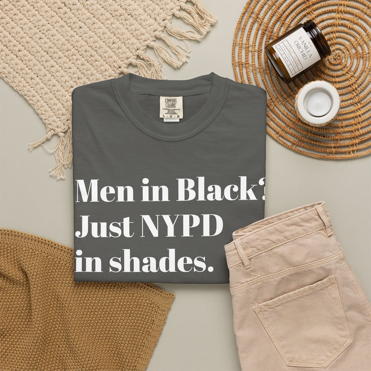 Men in Black? Just NYPD in shades. Tee Shirts